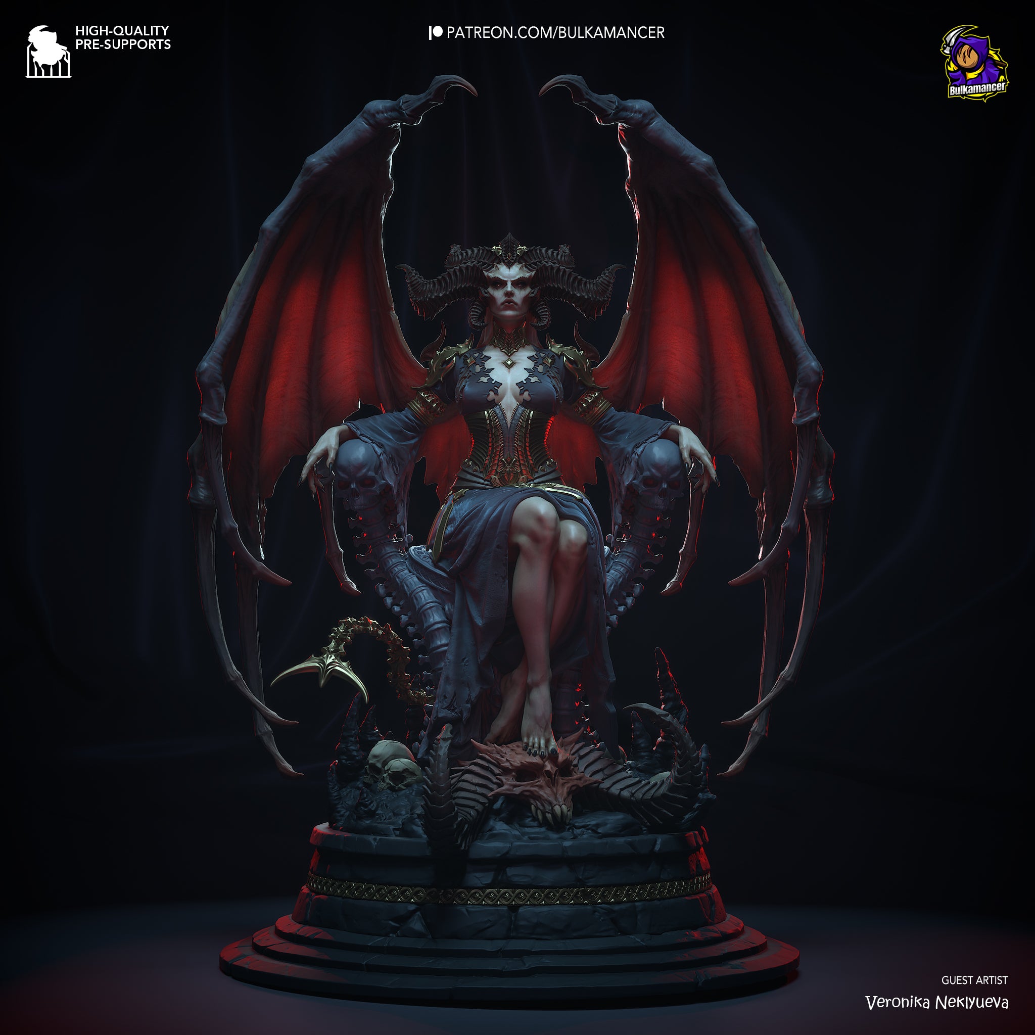 Crimson Abyss Matriarch | 1/8 Unpainted Resin Kit Model