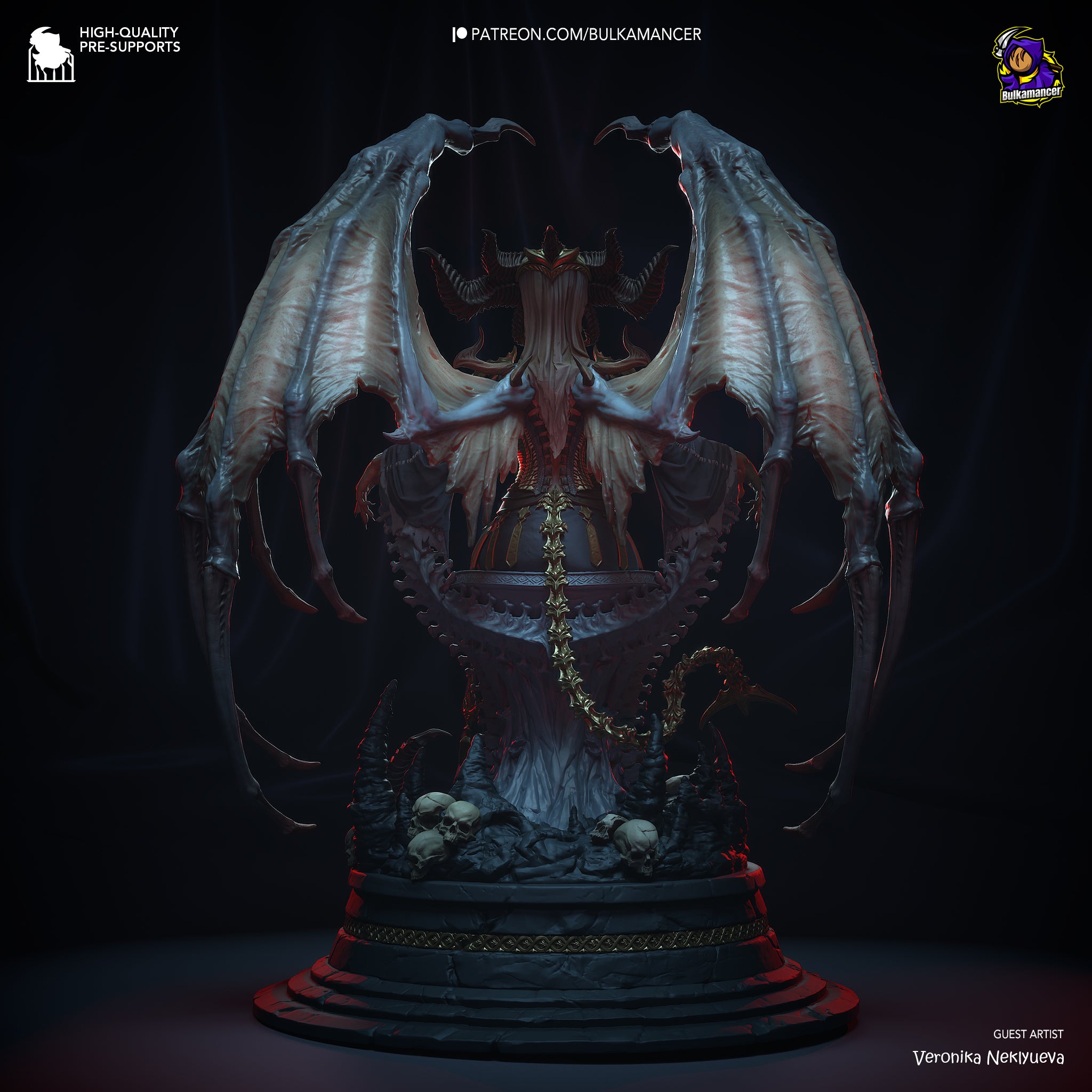 Crimson Abyss Matriarch | 1/8 Unpainted Resin Kit Model