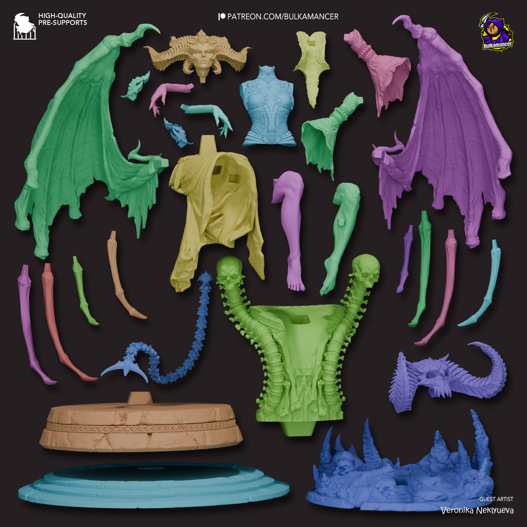 Crimson Abyss Matriarch | 1/8 Unpainted Resin Kit Model