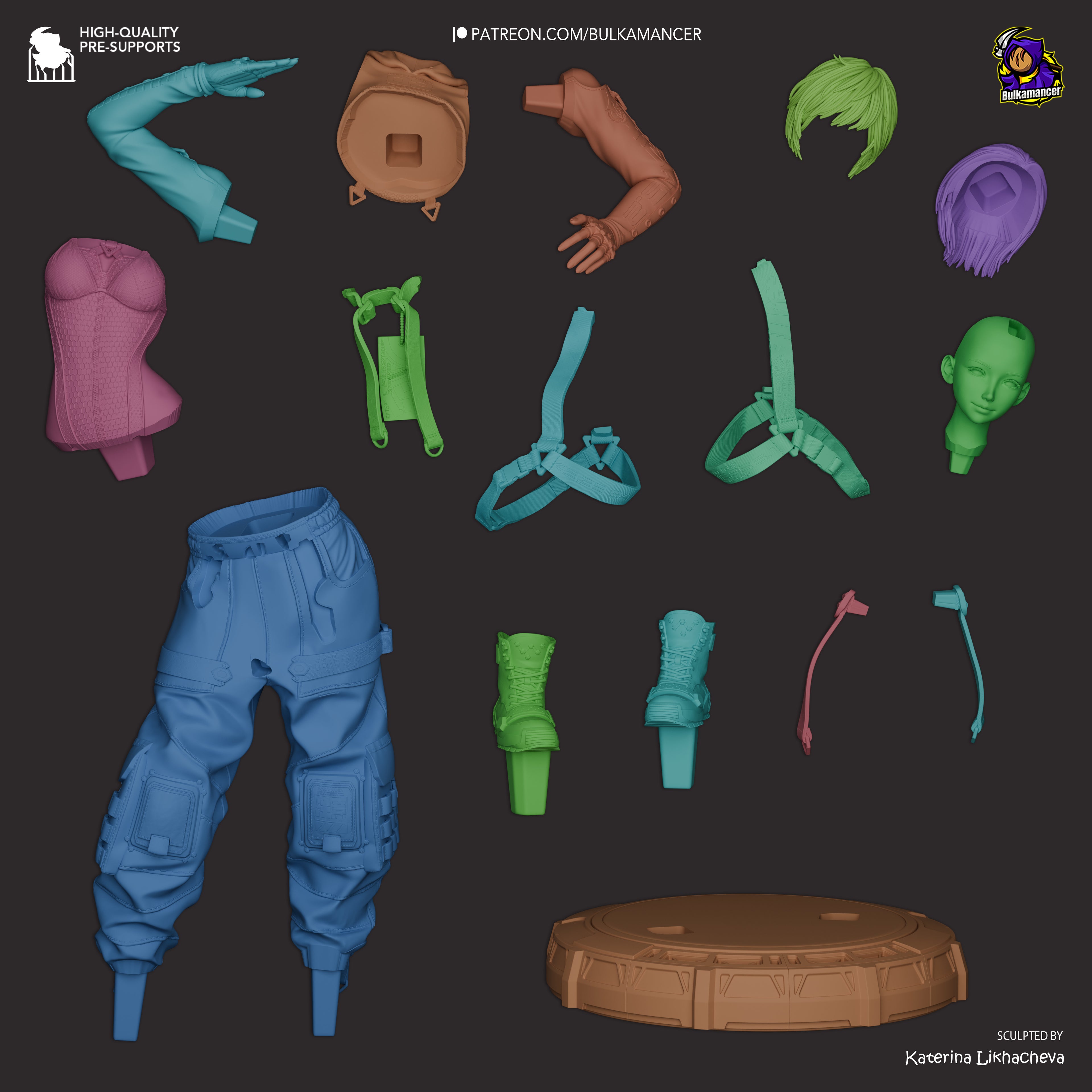 Eclipse Tactical Vanguard | 1/8 Unpainted Resin Kit Model