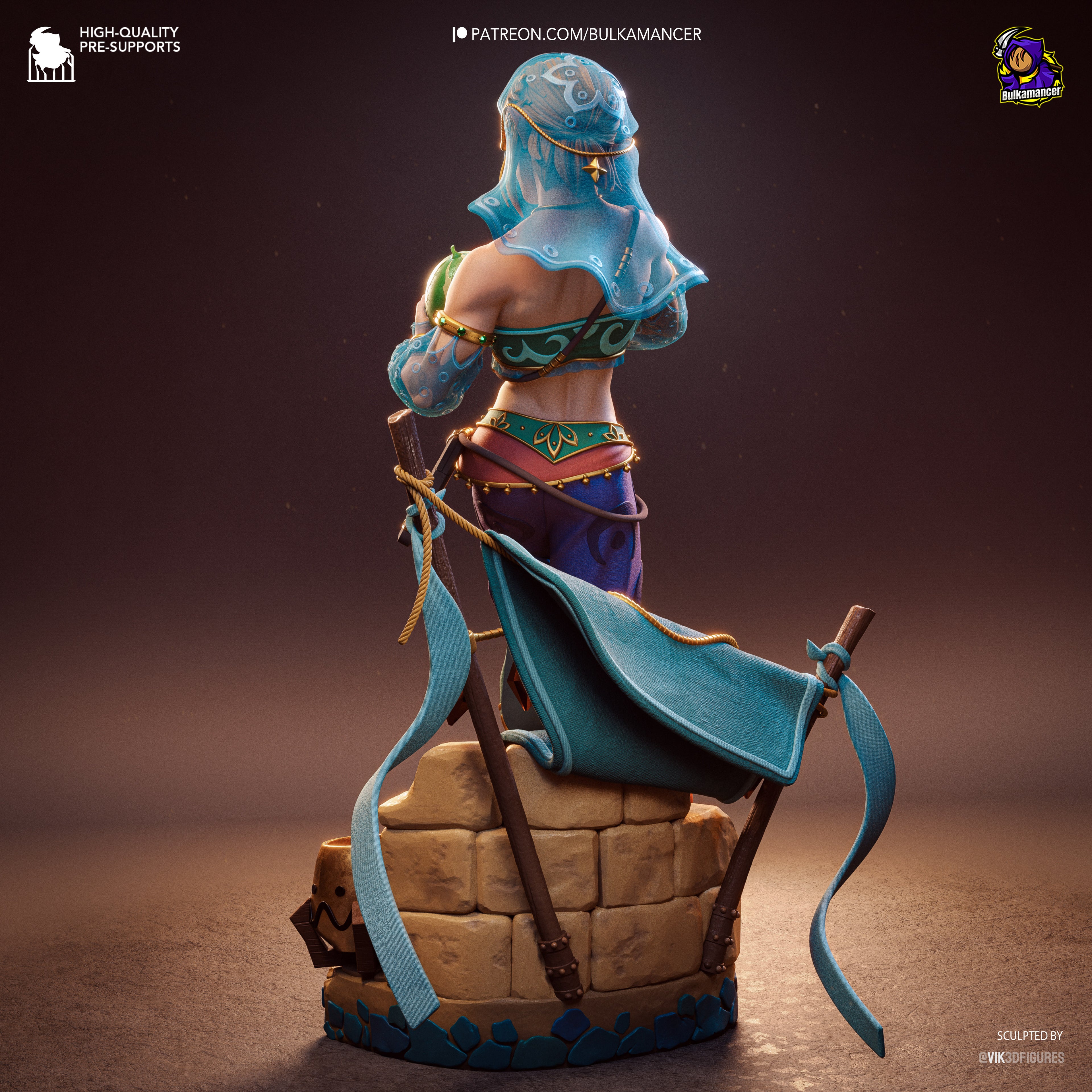 Oasis Veil Merchant | 1/8 Unpainted Resin Kit Model