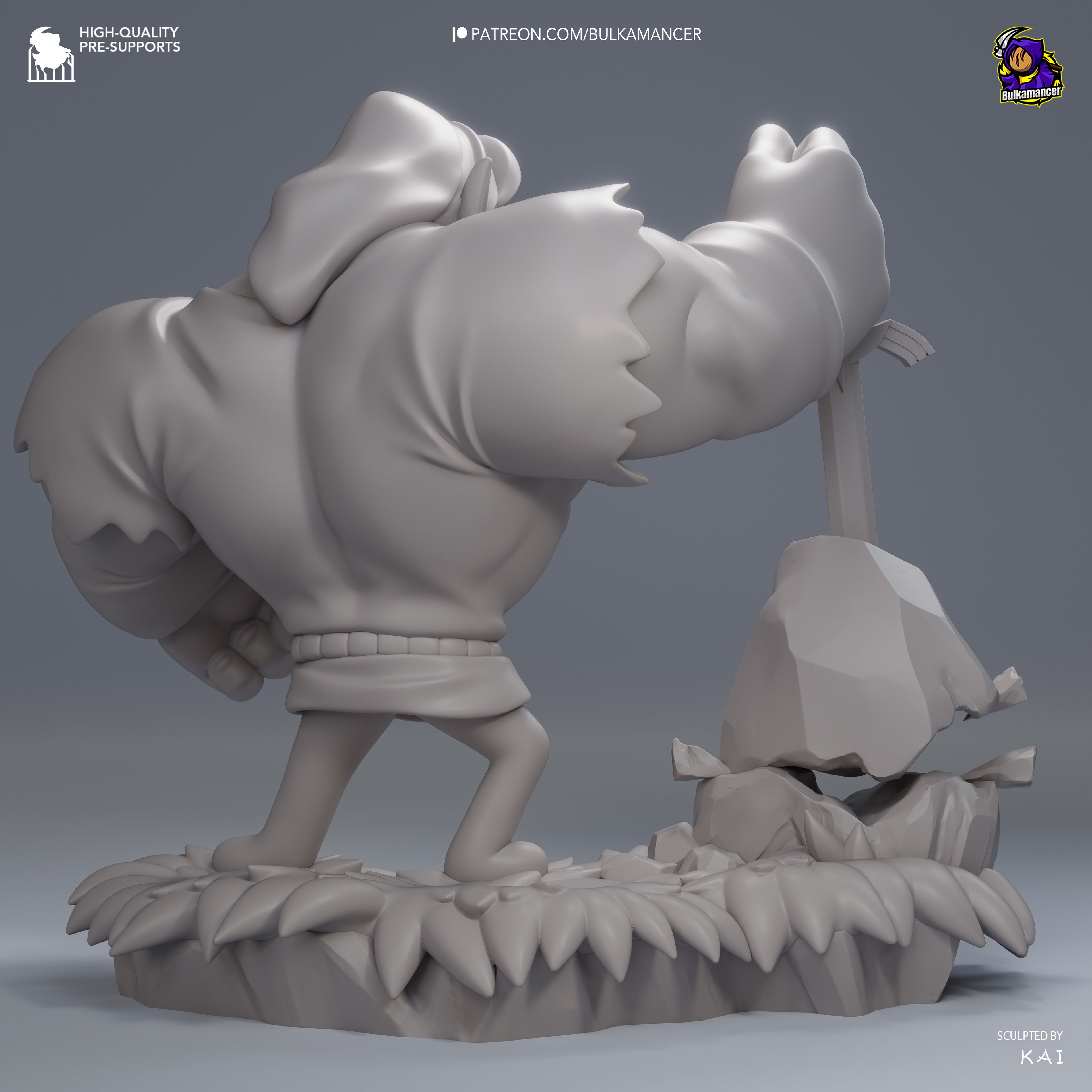 Chibi Heroic Elf | Chiibi Unpainted Resin Figure
