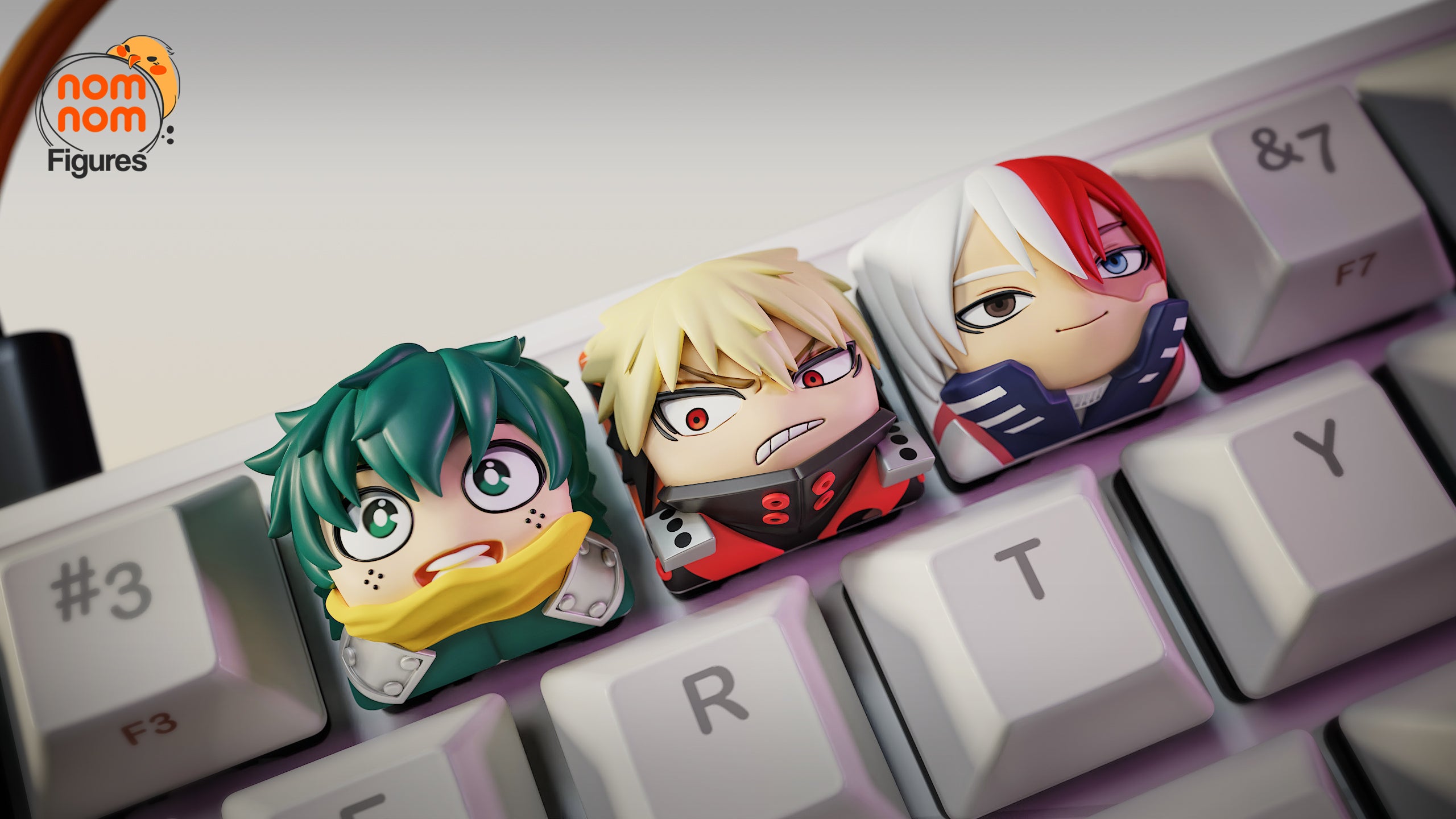 Chibi Vanguard Keycaps | Keyboard Keycap Unpainted Resin Kit Model