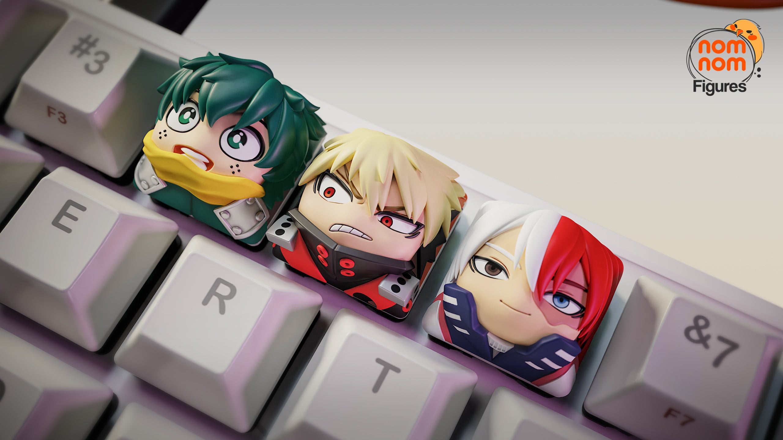 Chibi Vanguard Keycaps | Keyboard Keycap Unpainted Resin Kit Model