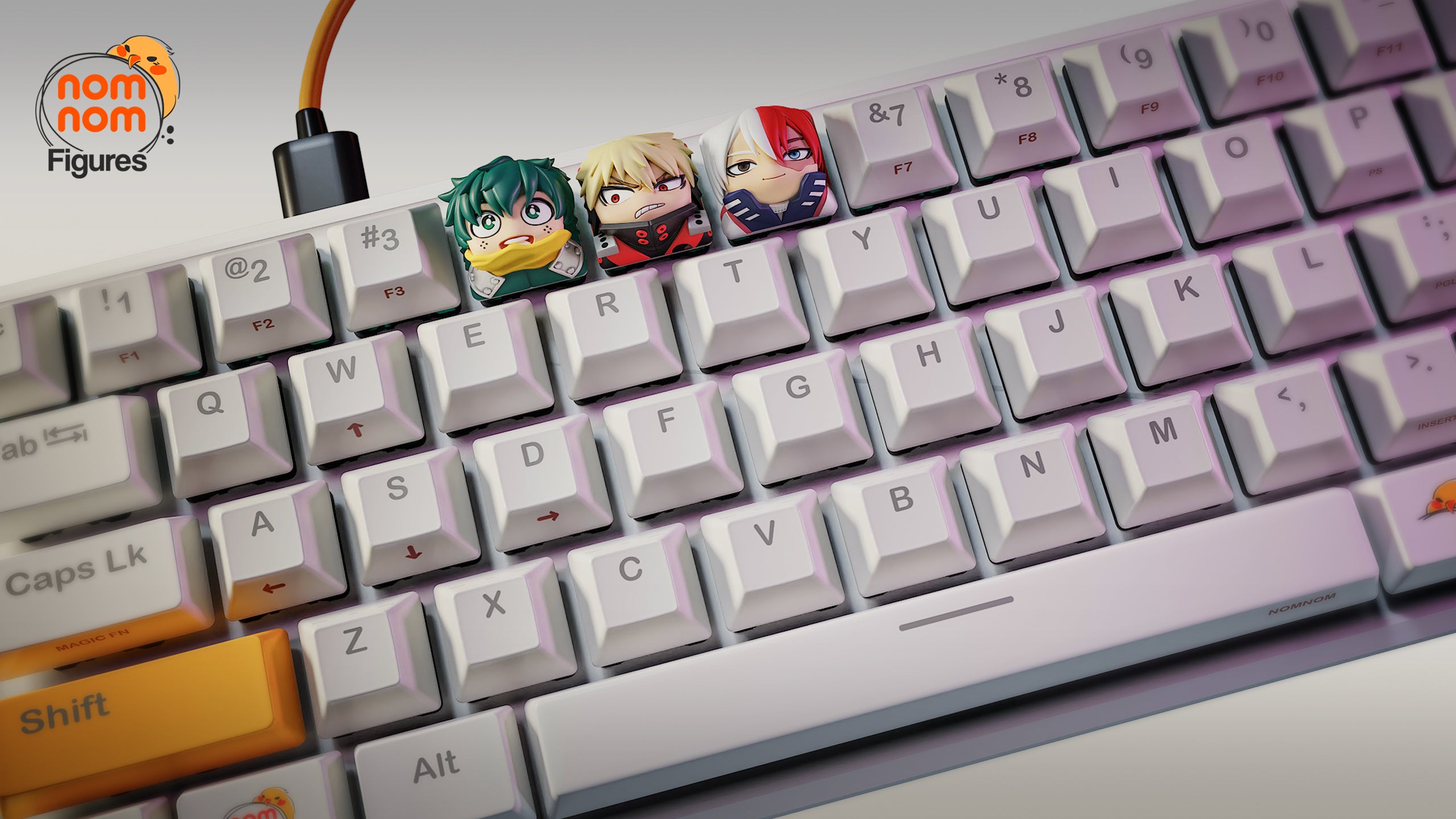 Chibi Vanguard Keycaps | Keyboard Keycap Unpainted Resin Kit Model