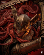 Crimson Scythe Valkyrie | 1/6 Unpainted Resin Kit Model