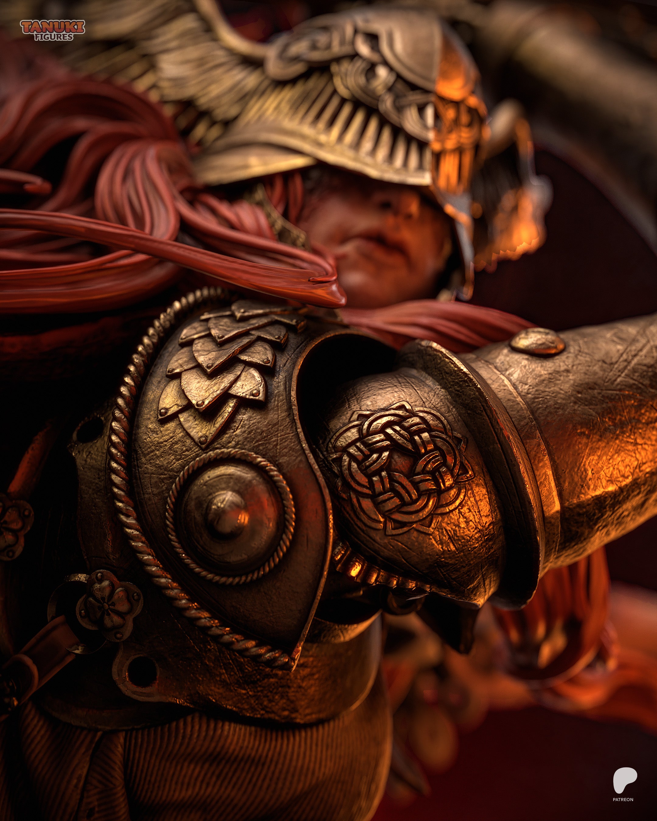 Crimson Scythe Valkyrie | 1/6 Unpainted Resin Kit Model
