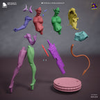 Crimson Demoness Fury | 1/8 Unpainted Resin Kit Model
