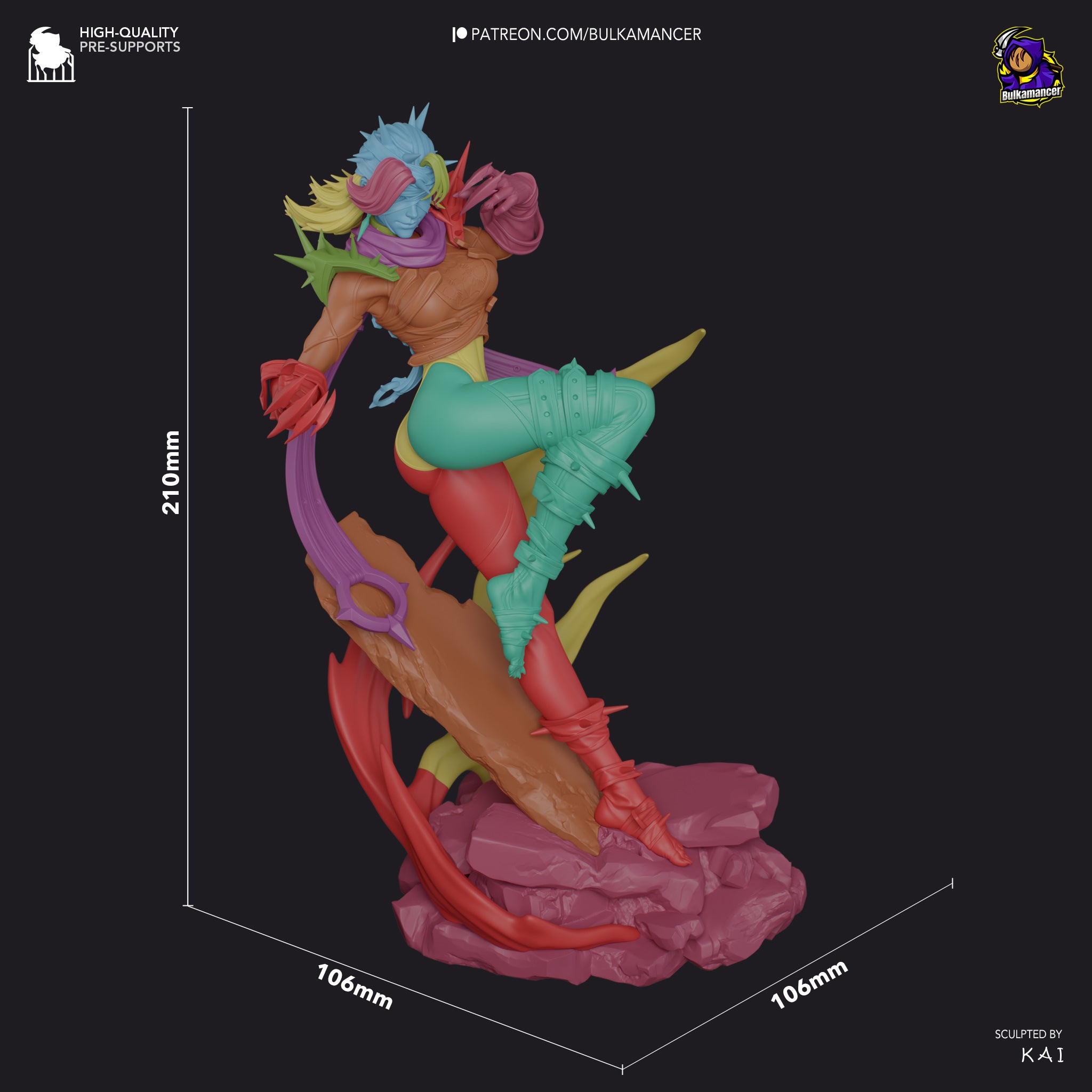 Infernal Thorn Ravager | 1/8 Unpainted Resin Kit Model