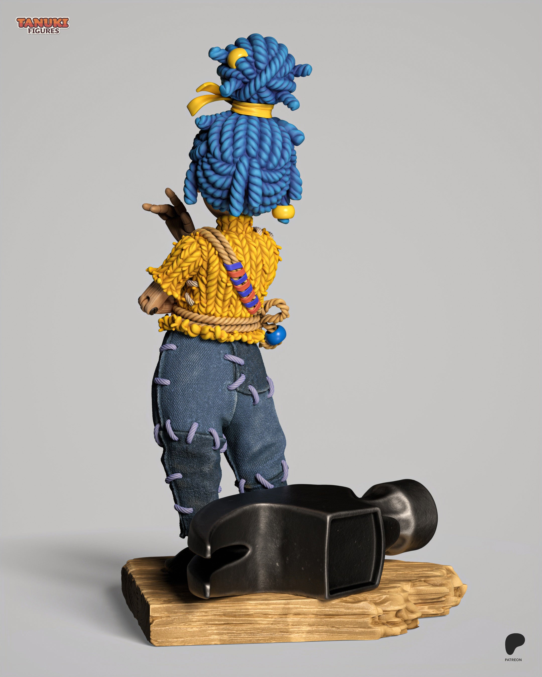 Braided Sapphire Tinkerer | 1/12 Unpainted Resin Kit Model