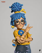 Braided Sapphire Tinkerer | 1/12 Unpainted Resin Kit Model