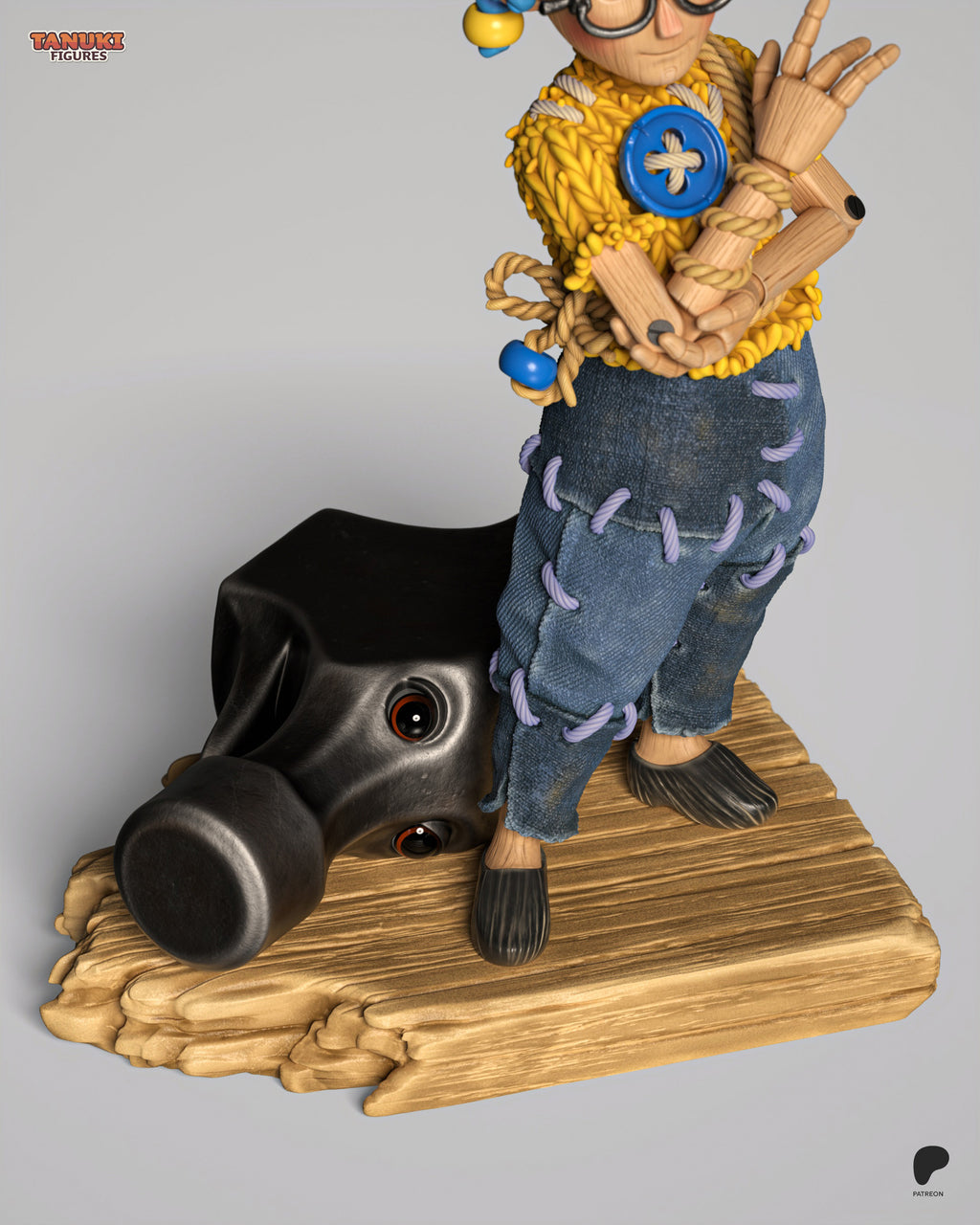 Braided Sapphire Tinkerer | 1/12 Unpainted Resin Kit Model