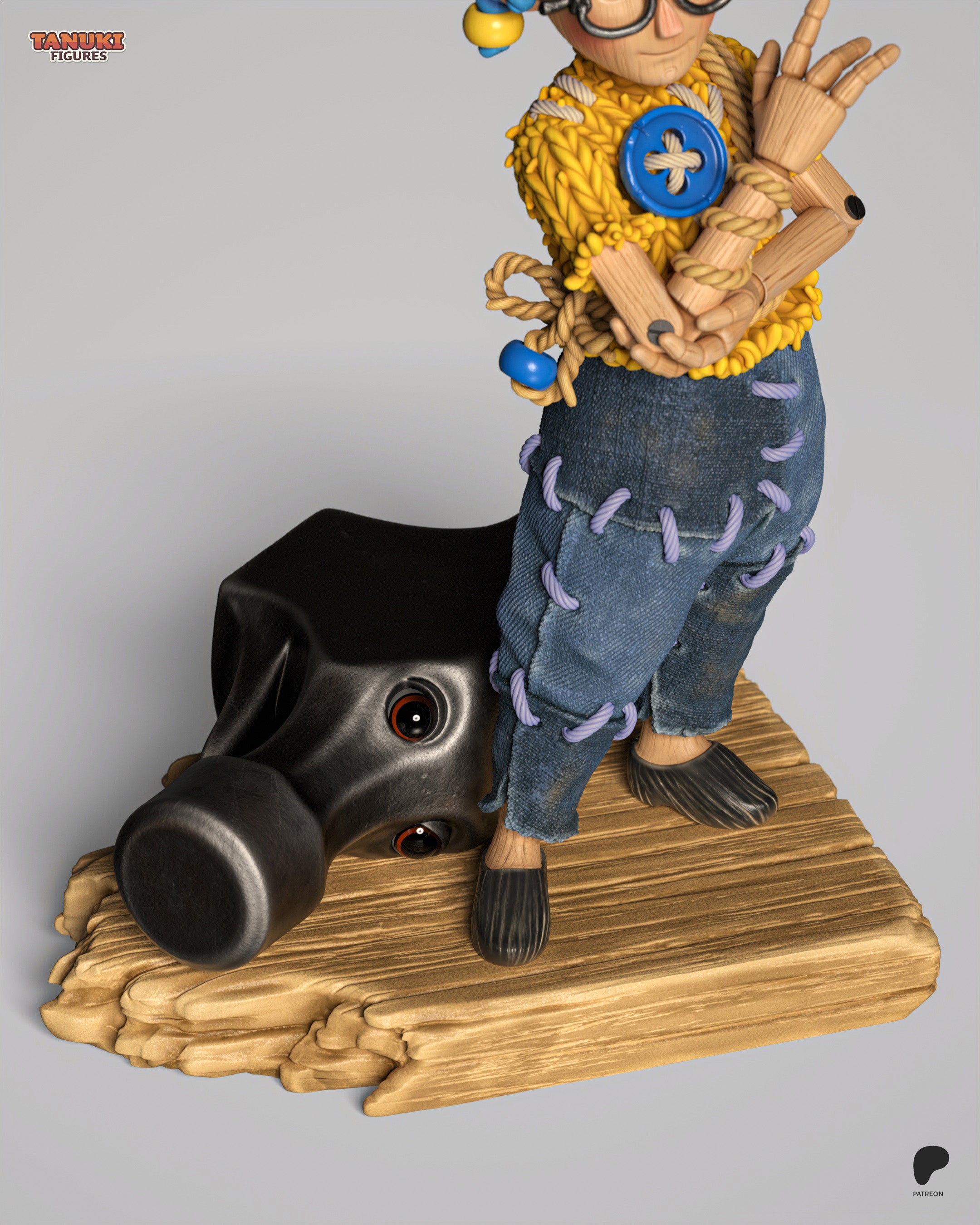 Braided Sapphire Tinkerer | 1/12 Unpainted Resin Kit Model