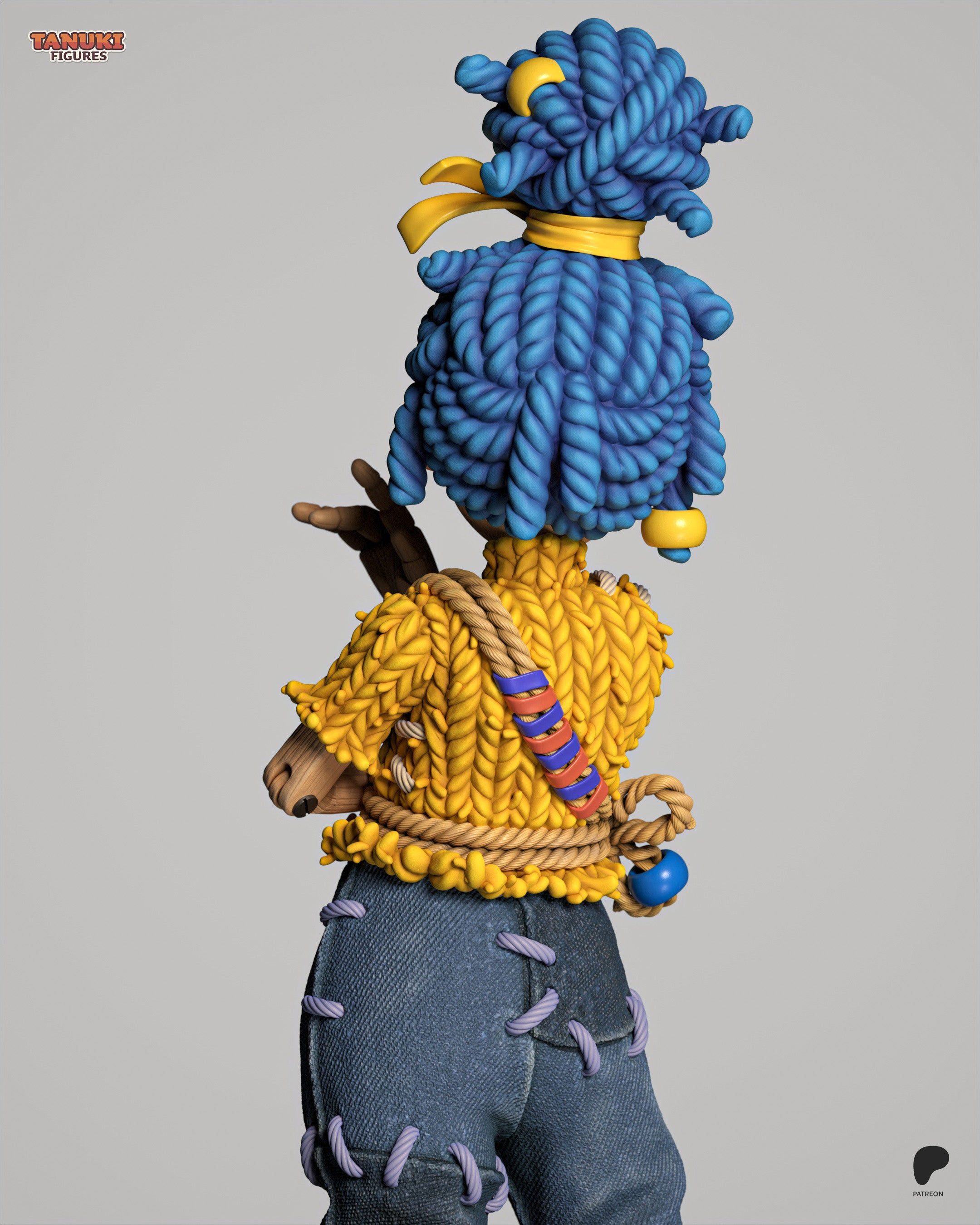 Braided Sapphire Tinkerer | 1/12 Unpainted Resin Kit Model