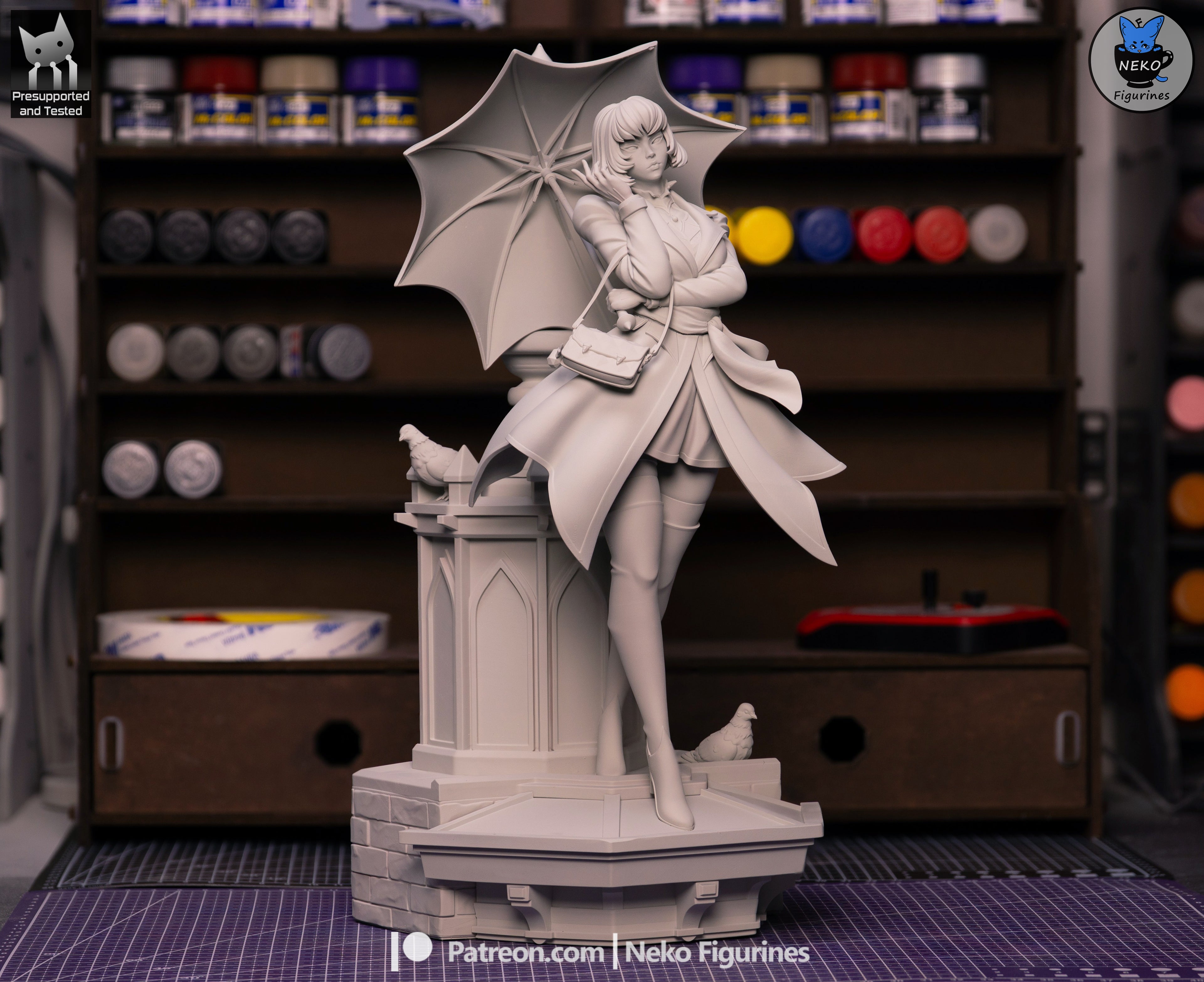 Twilight Parasol Warden | 1/7 Unpainted Resin Kit Model