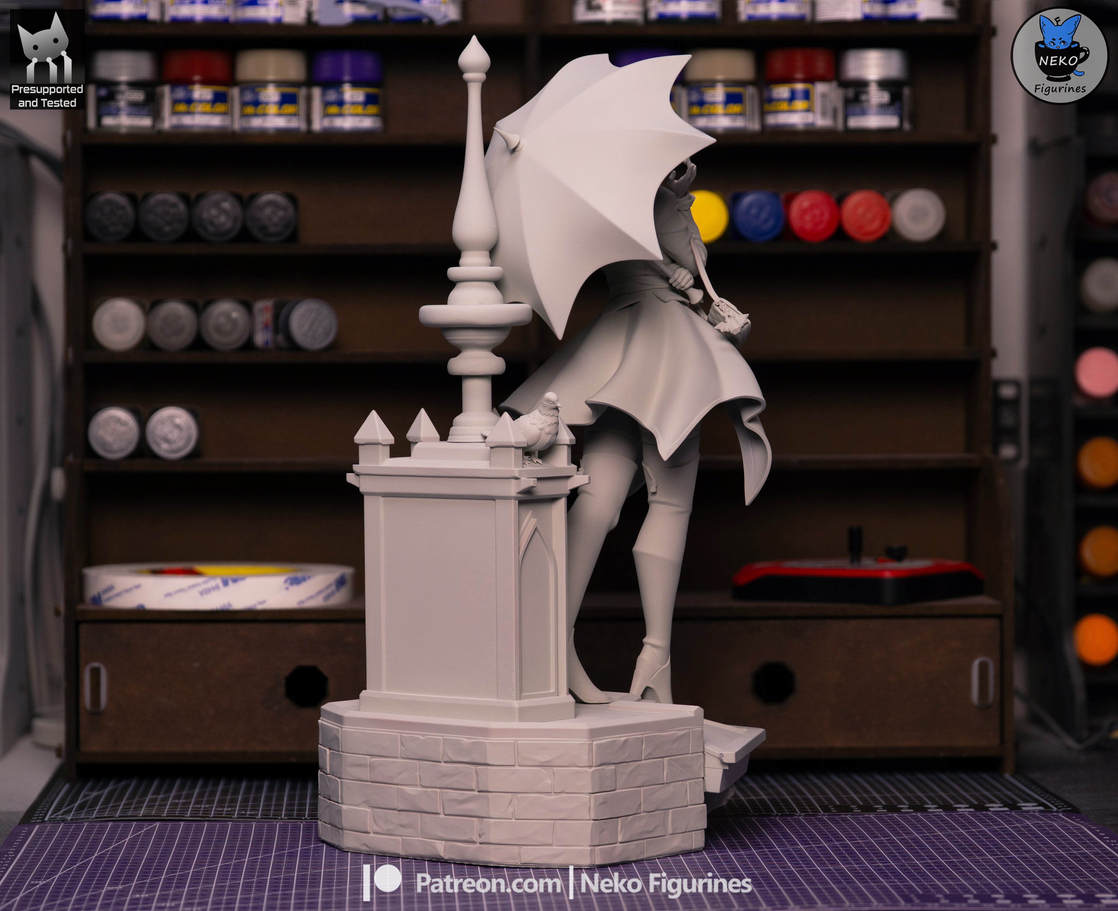 Twilight Parasol Warden | 1/7 Unpainted Resin Kit Model