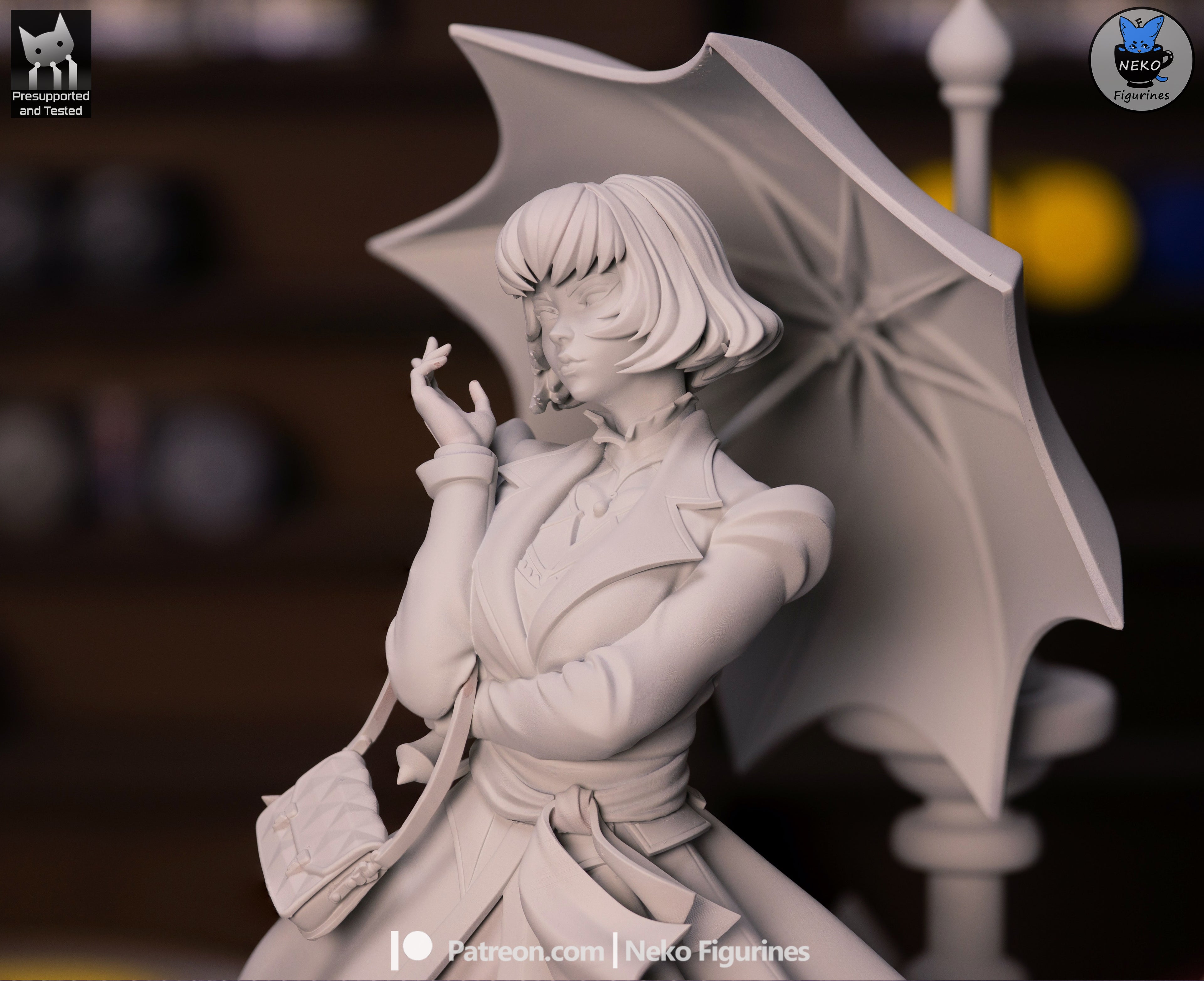 Twilight Parasol Warden | 1/7 Unpainted Resin Kit Model