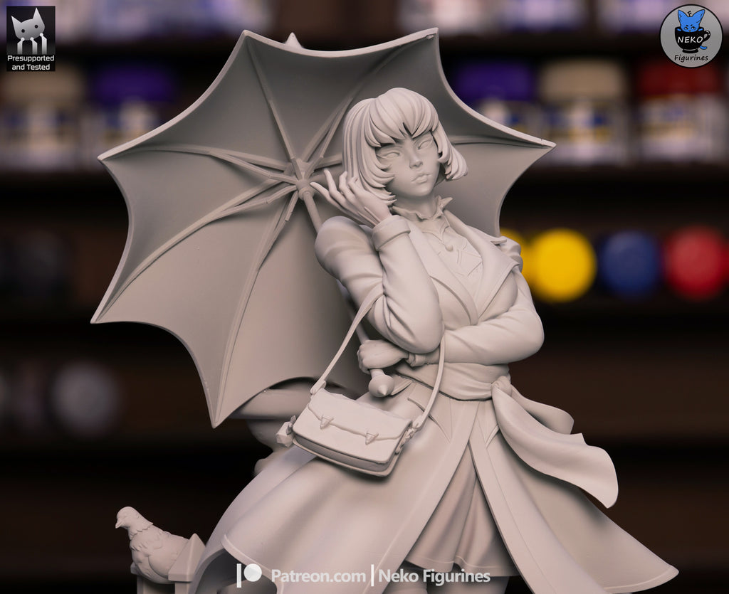 Twilight Parasol Warden | 1/7 Unpainted Resin Kit Model