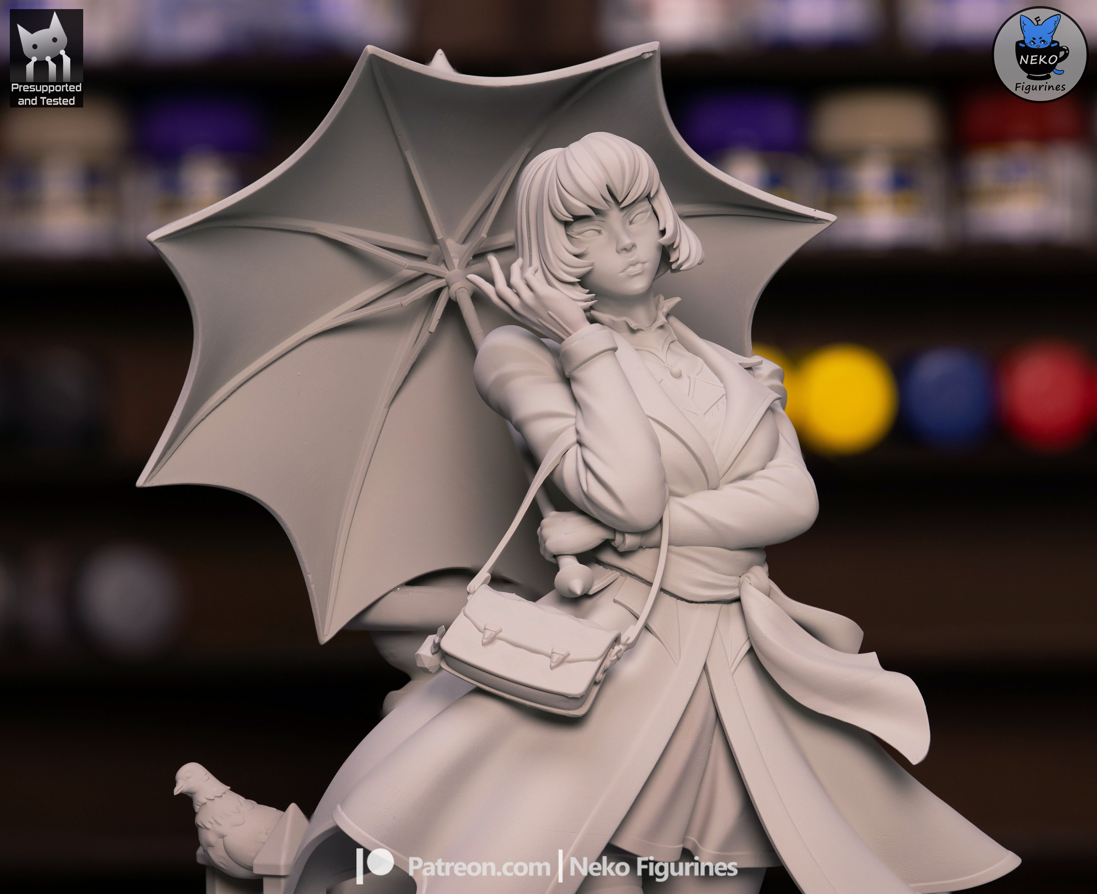Twilight Parasol Warden | 1/7 Unpainted Resin Kit Model