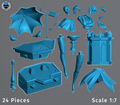 Twilight Parasol Warden | 1/7 Unpainted Resin Kit Model