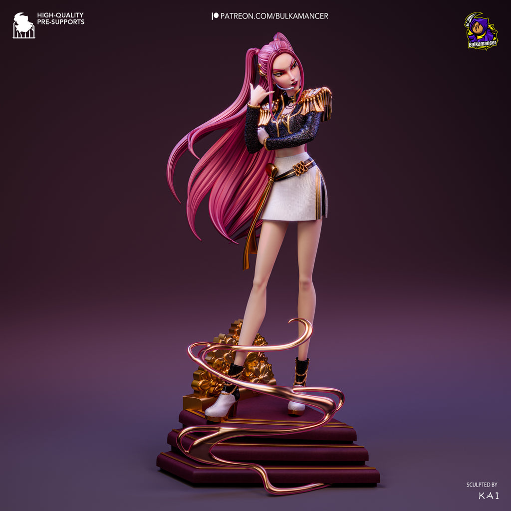 Crimson Melody Enchantress | 1/8 Unpainted Resin Kit Model