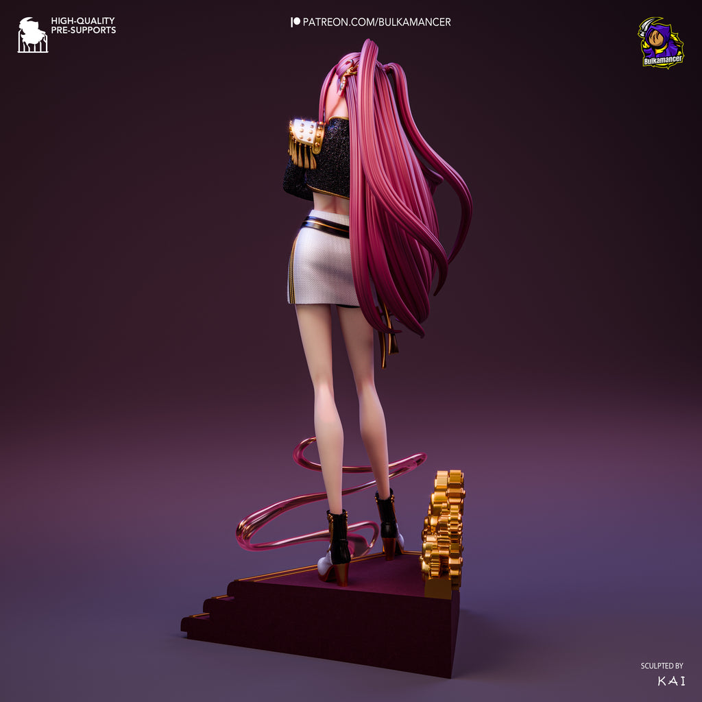 Crimson Melody Enchantress | 1/8 Unpainted Resin Kit Model