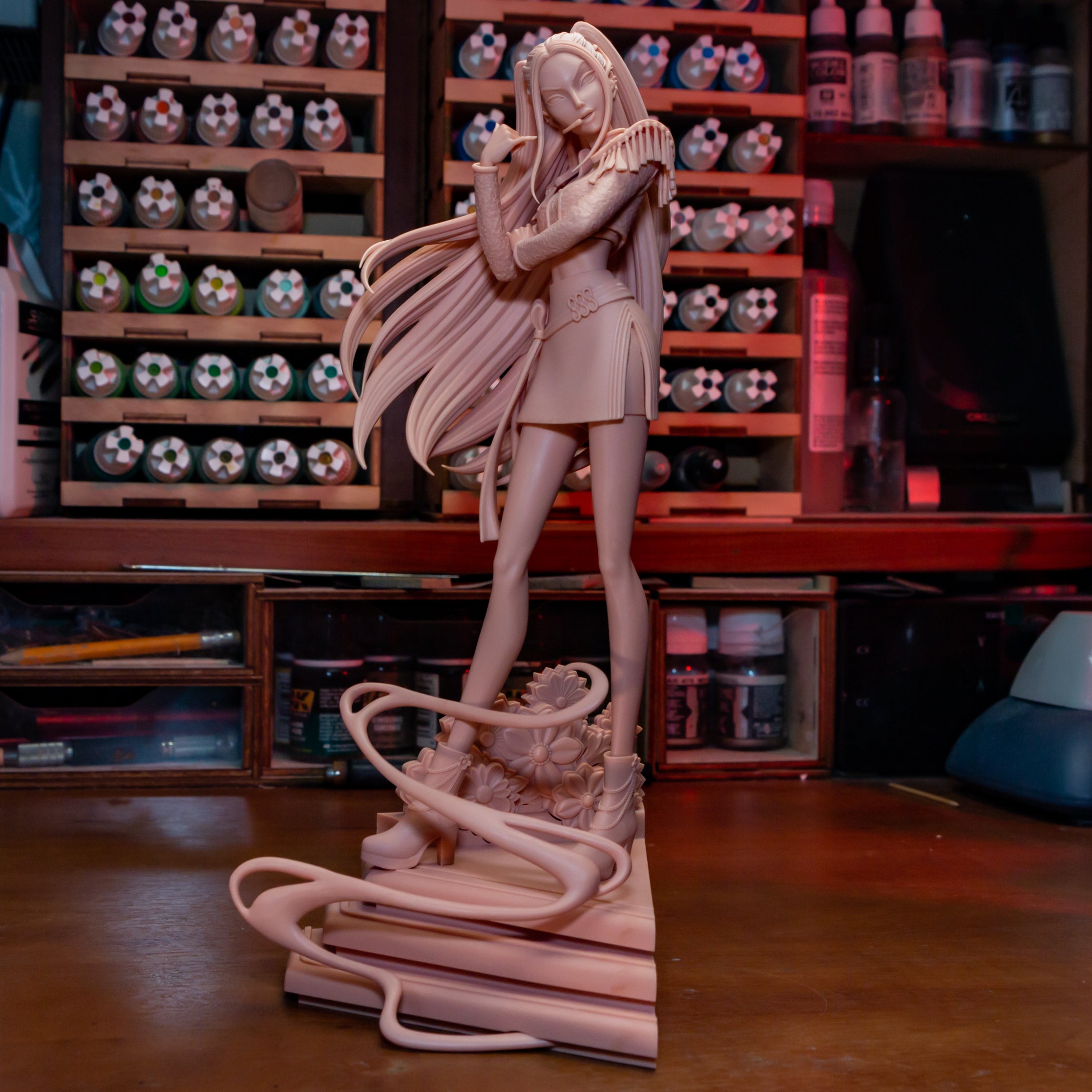 Crimson Melody Enchantress | 1/8 Unpainted Resin Kit Model