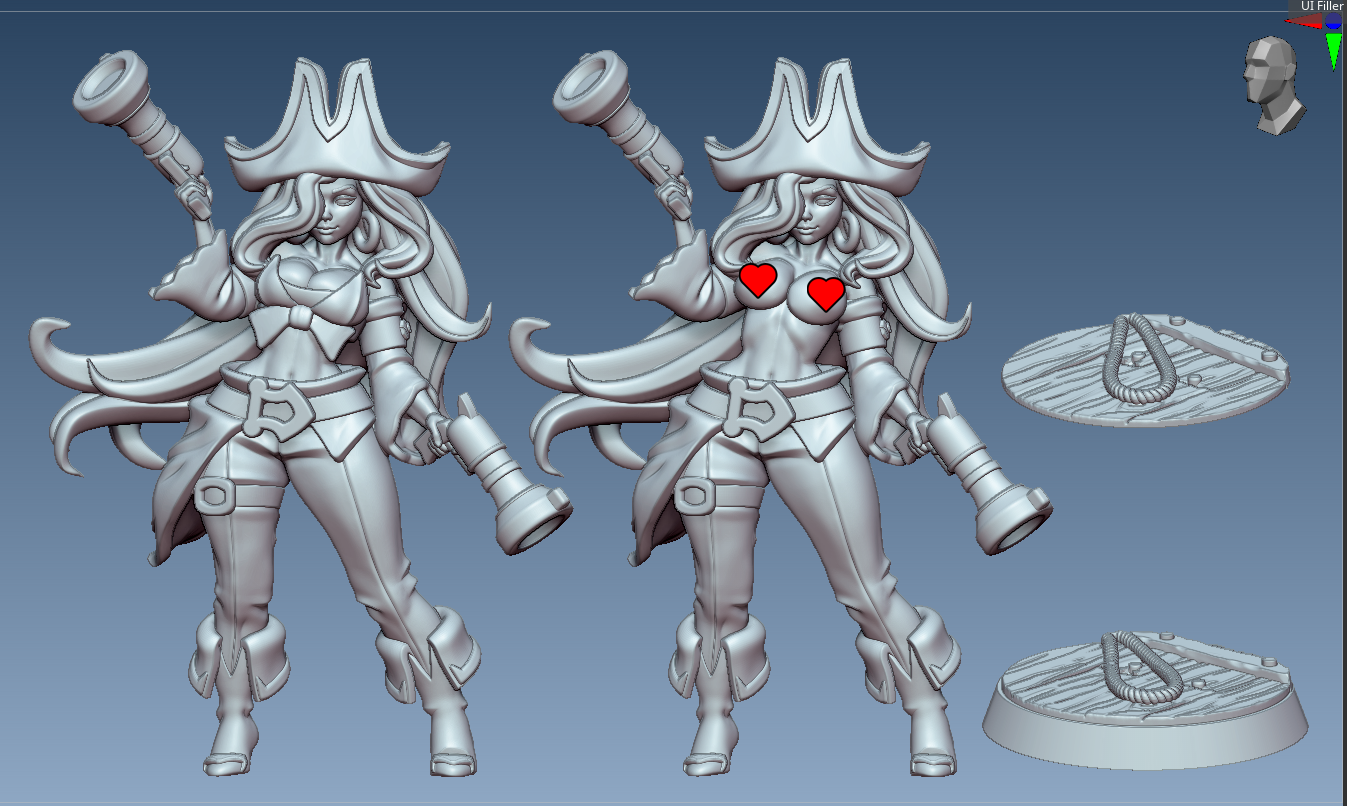 Crimson Sea Marauder | 32mm & 55mm Unpainted Resin Kit Model