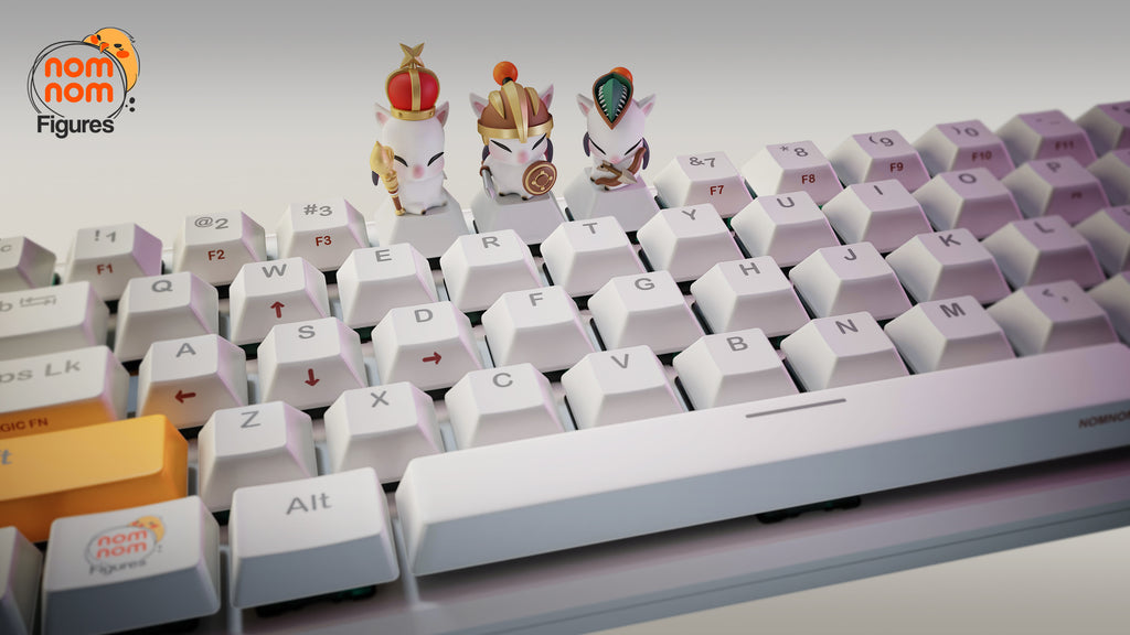 Fluffwing Key Guardians | Keyboard Keycap Unpainted Resin Kit Model