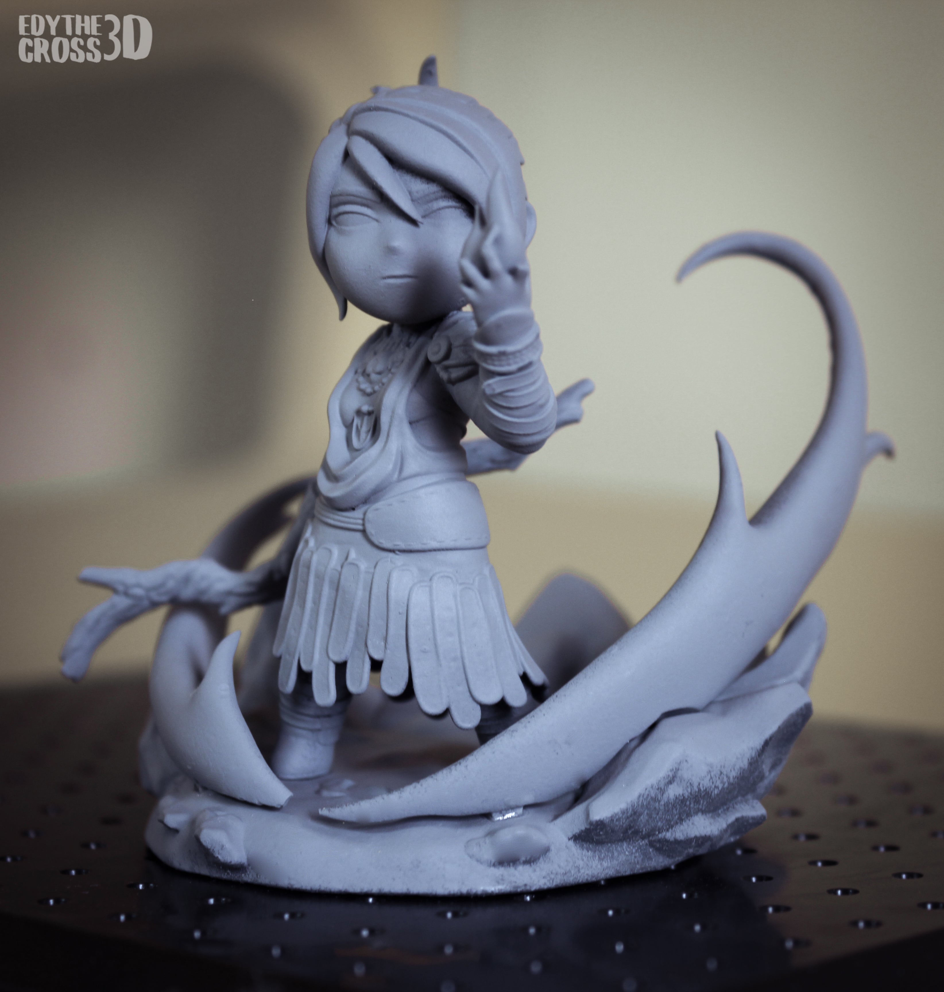 Twilight Veil Mystic | Chibi Unpainted Resin Kit Model