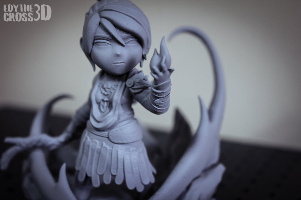 Twilight Veil Mystic | Chibi Unpainted Resin Kit Model