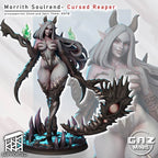 Abyssal Horned Harvester | 32mm & 75mm Unpainted Resin Kit Model