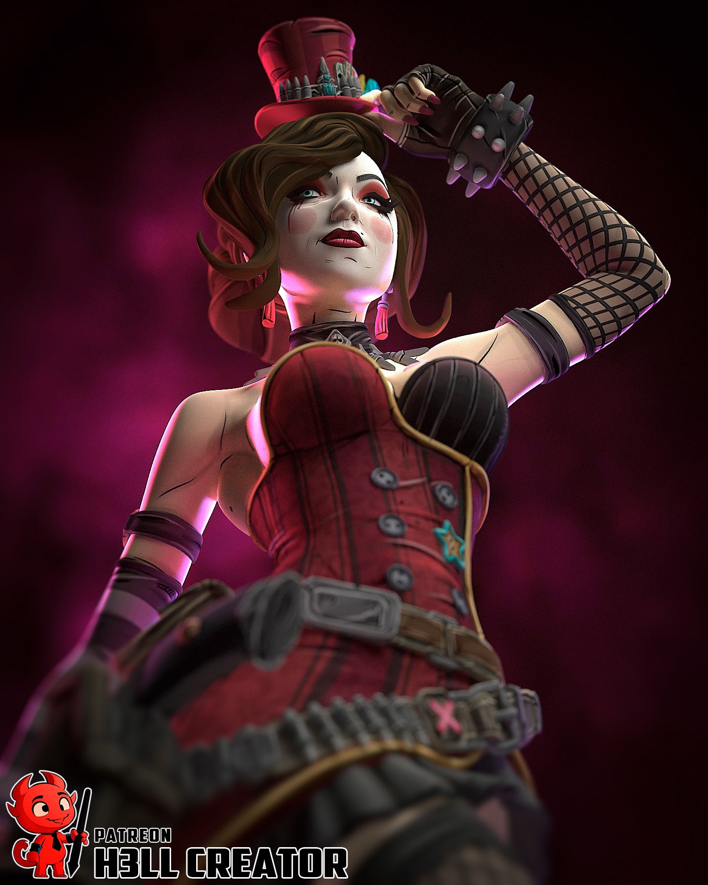 Steampunk Gambler Pinup | 1/10 Unpainted Resin Kit Model
