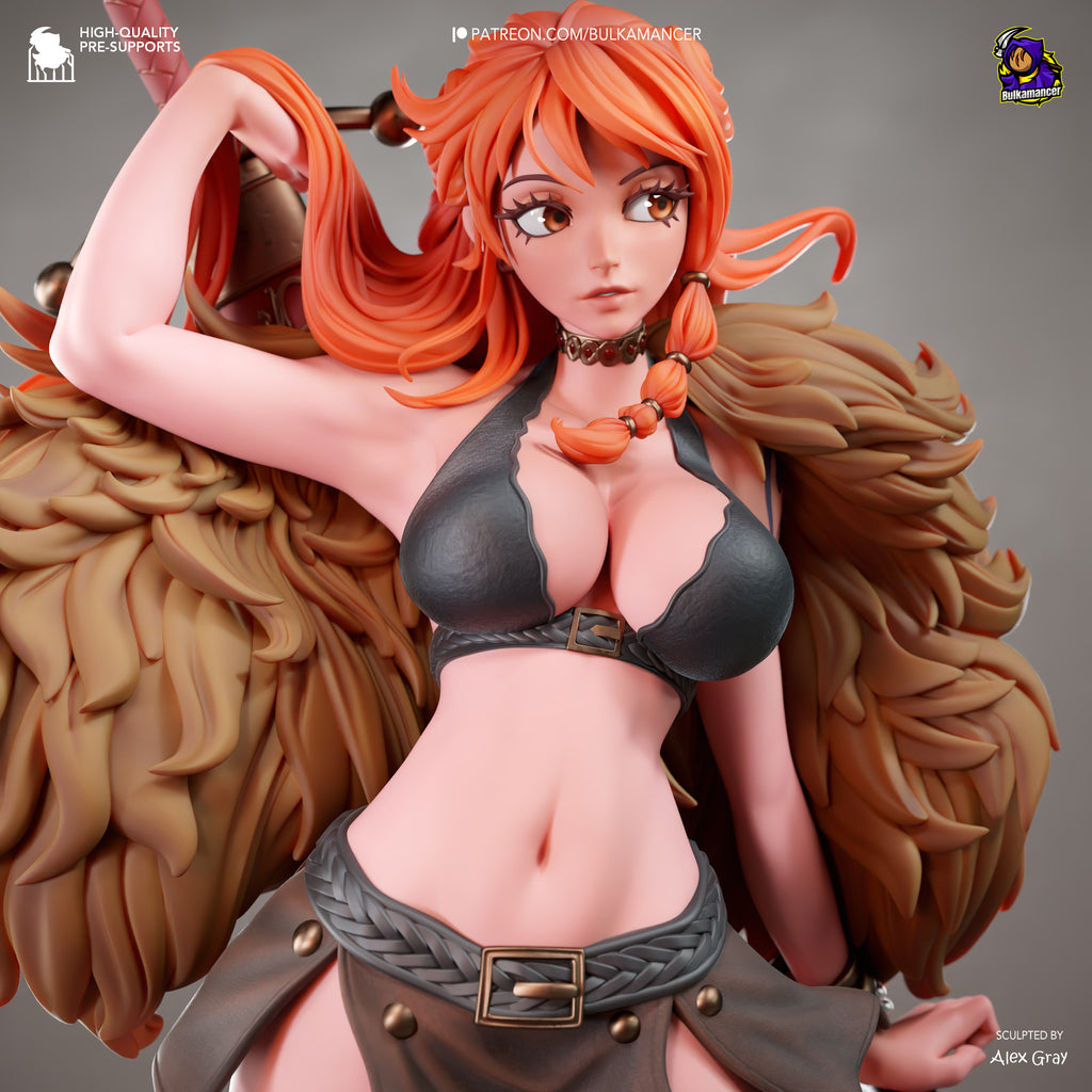 Flameheart Shieldmaiden | 1/8 Unpainted Resin Kit Model