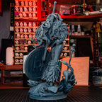 Flameheart Shieldmaiden | 1/8 Unpainted Resin Kit Model