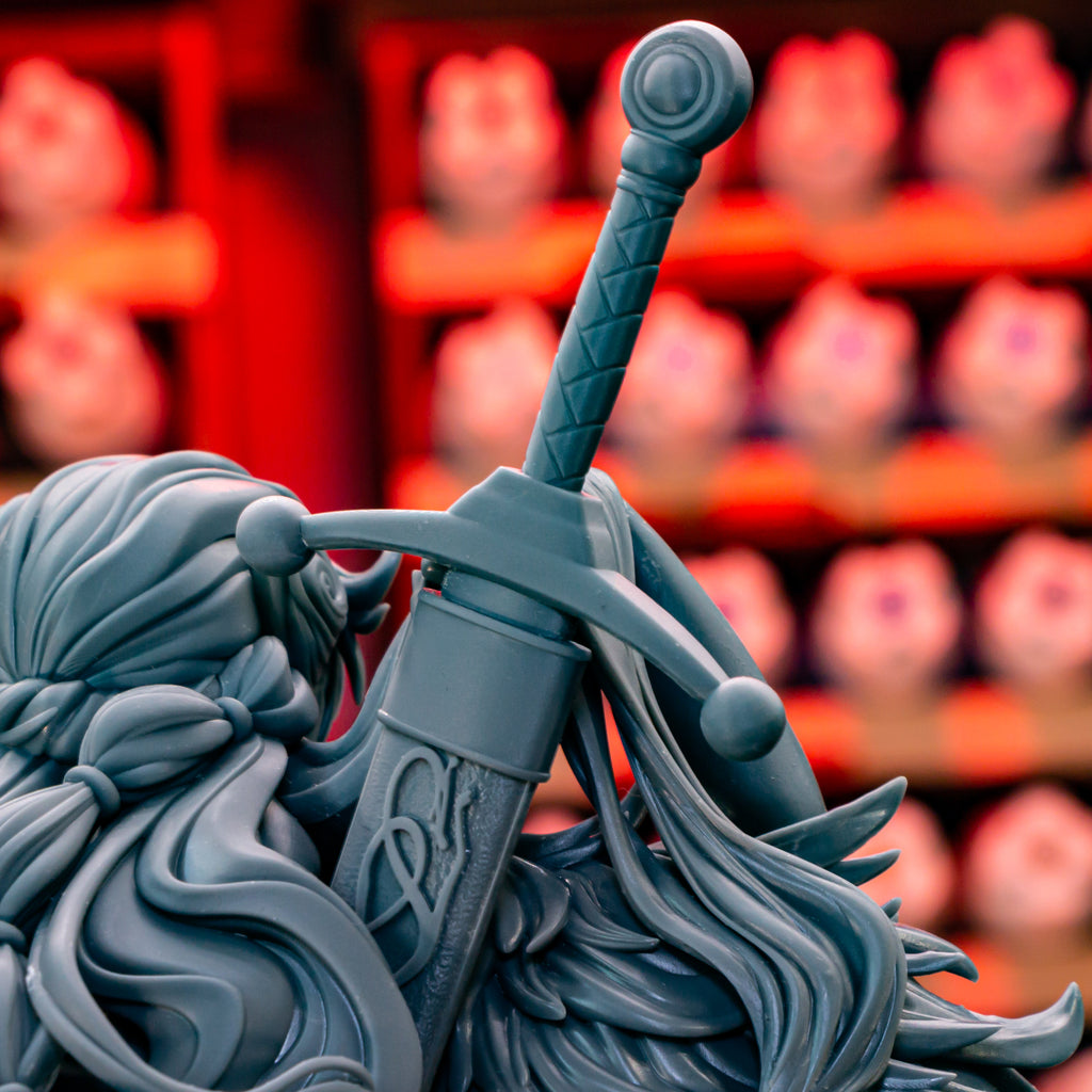 Flameheart Shieldmaiden | 1/8 Unpainted Resin Kit Model