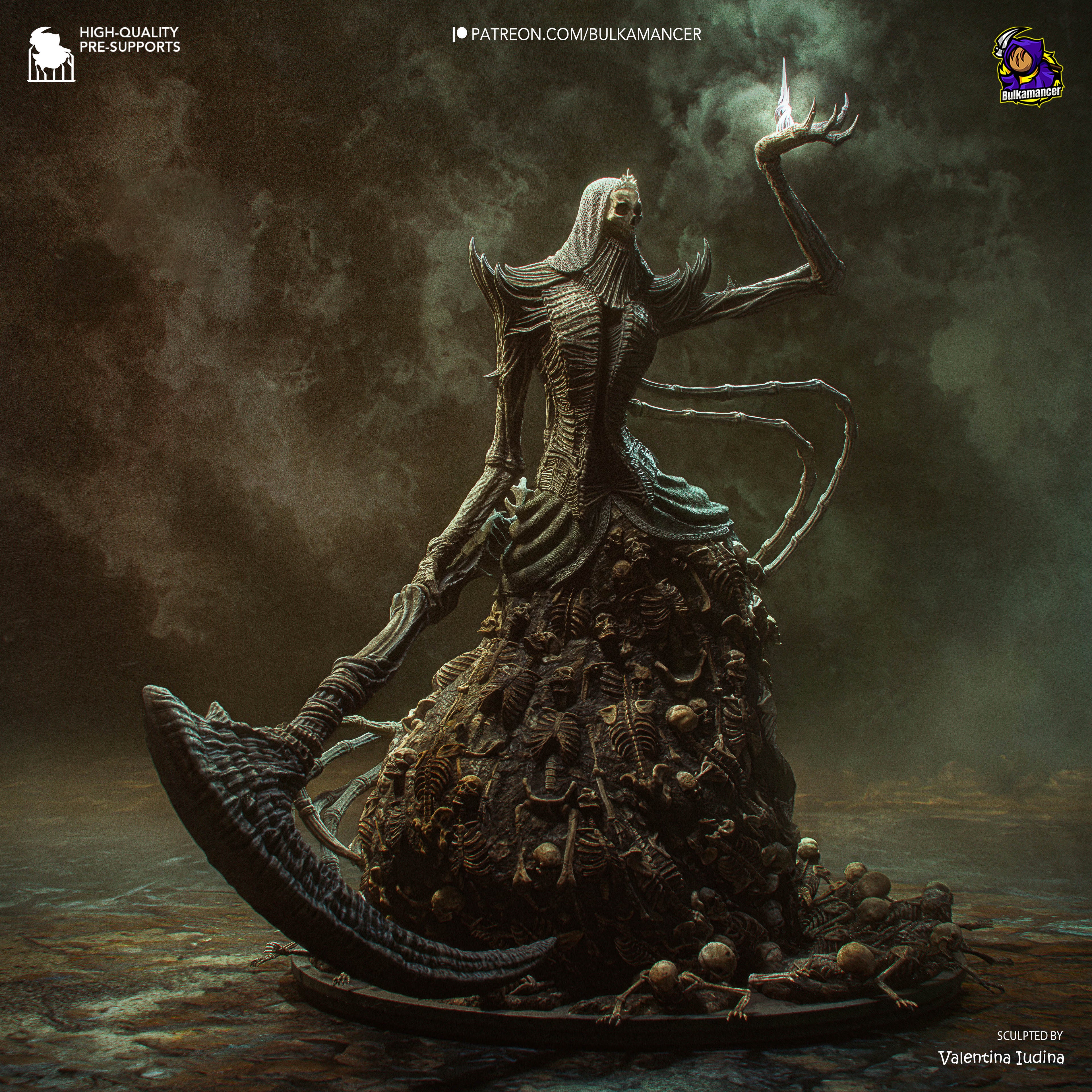 Veiled Bone Sovereign | 1/8 Unpainted Resin Kit Model