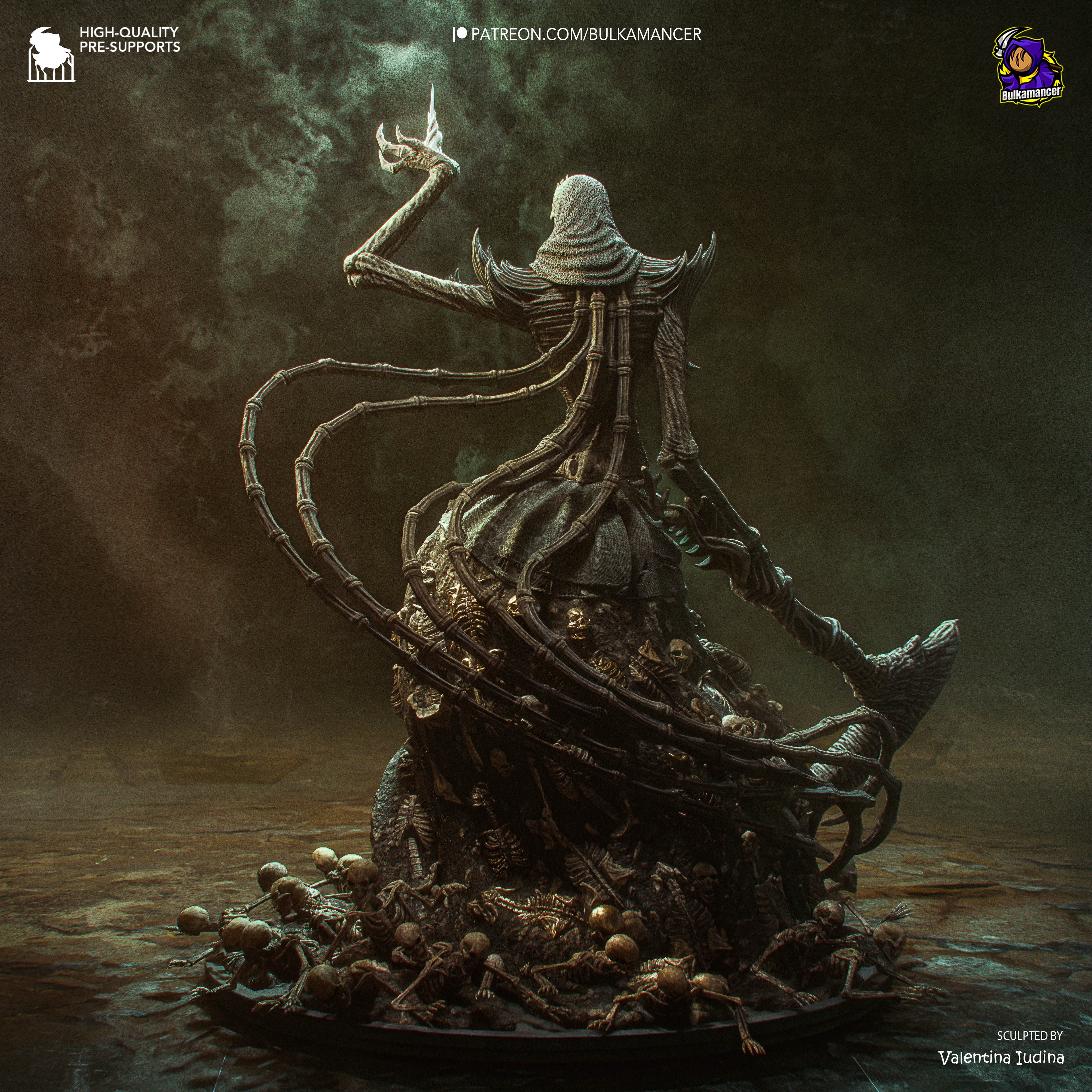 Veiled Bone Sovereign | 1/8 Unpainted Resin Kit Model
