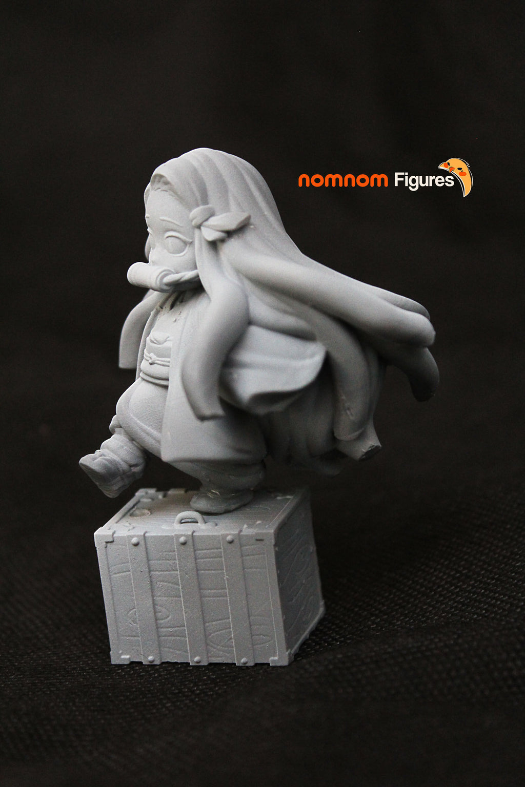 Crimson Veil Mute Sprite | Chibi Unpainted Resin Kit Model