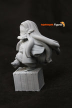 Crimson Veil Mute Sprite | Chibi Unpainted Resin Kit Model