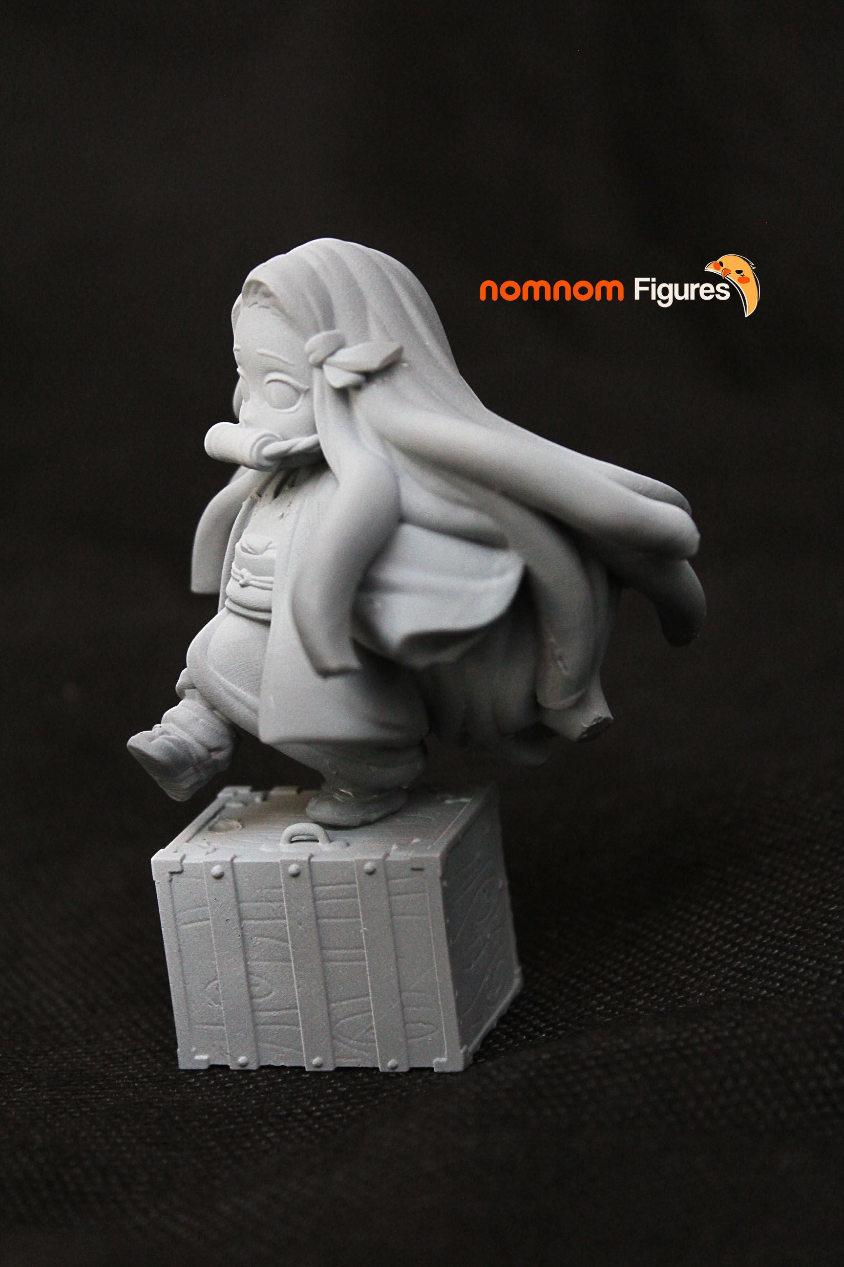 Crimson Veil Mute Sprite | Chibi Unpainted Resin Kit Model