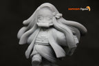 Crimson Veil Mute Sprite | Chibi Unpainted Resin Kit Model