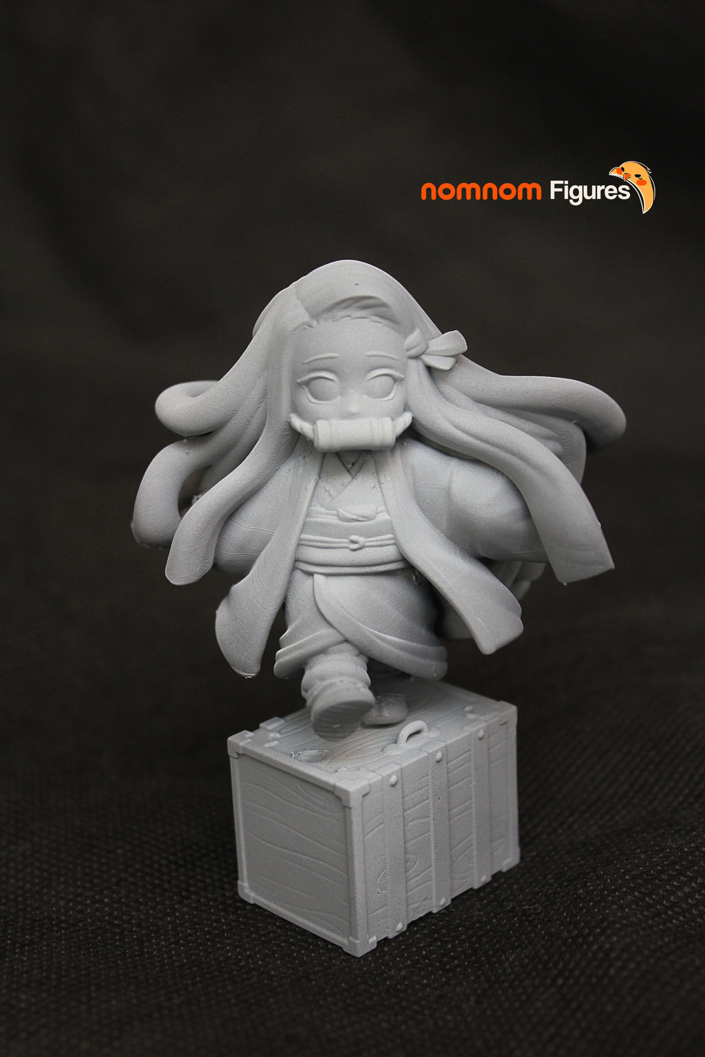 Crimson Veil Mute Sprite | Chibi Unpainted Resin Kit Model