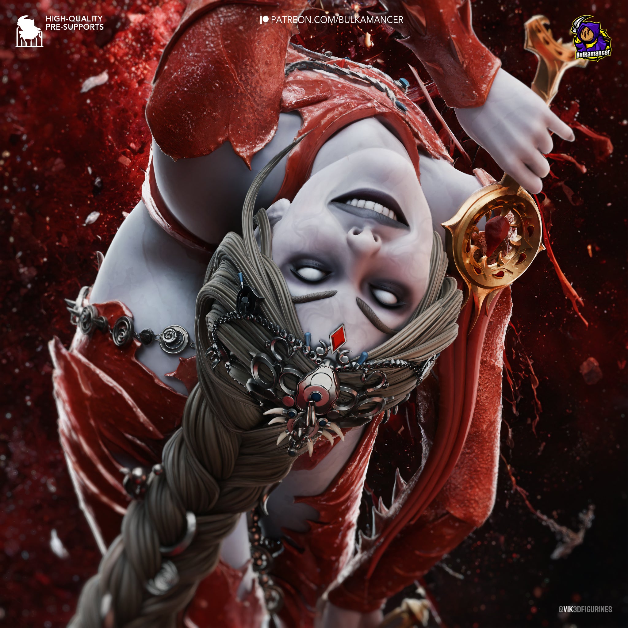 Crimson Blood Ritualist | 1/8 Unpainted Resin Kit Model