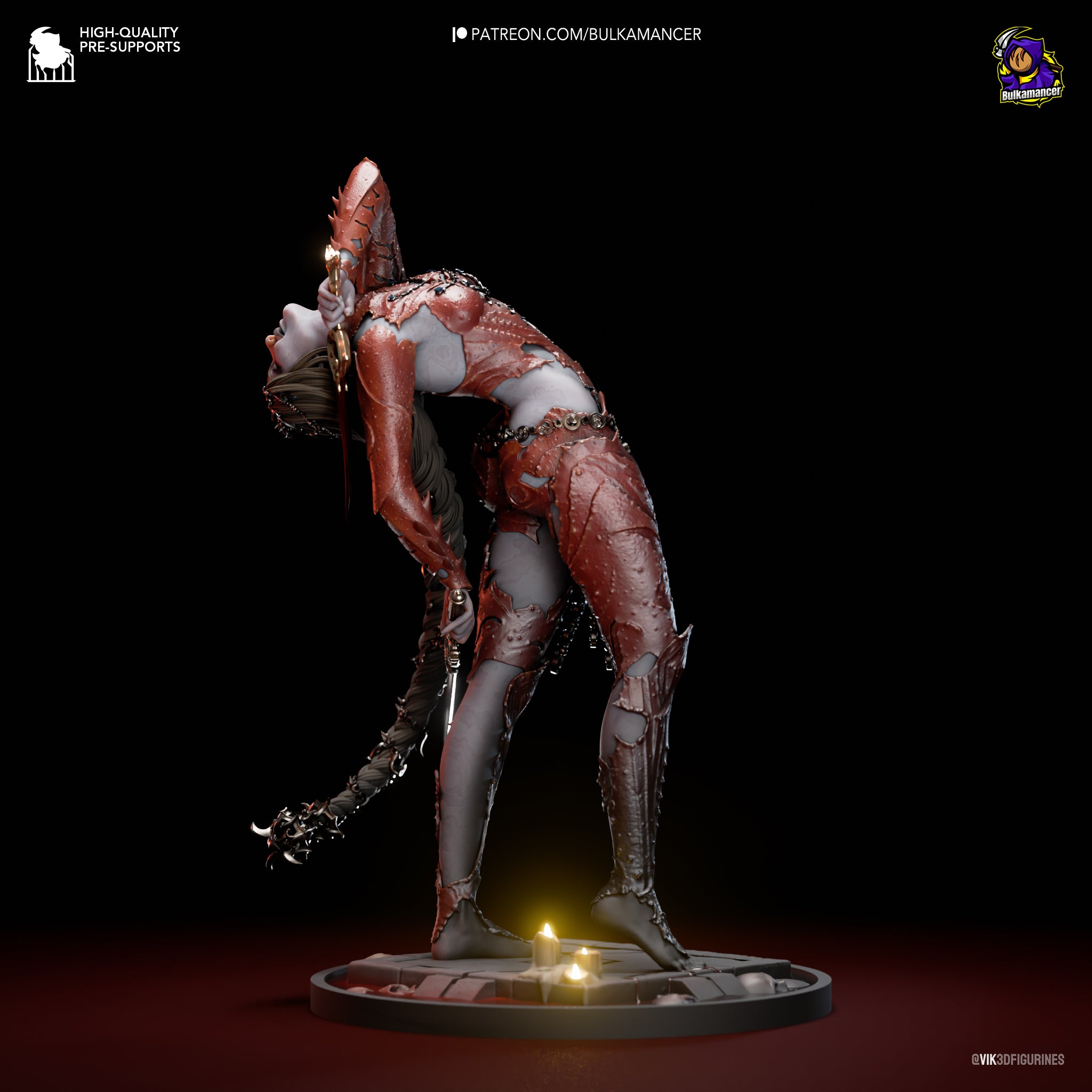 Crimson Blood Ritualist | 1/8 Unpainted Resin Kit Model