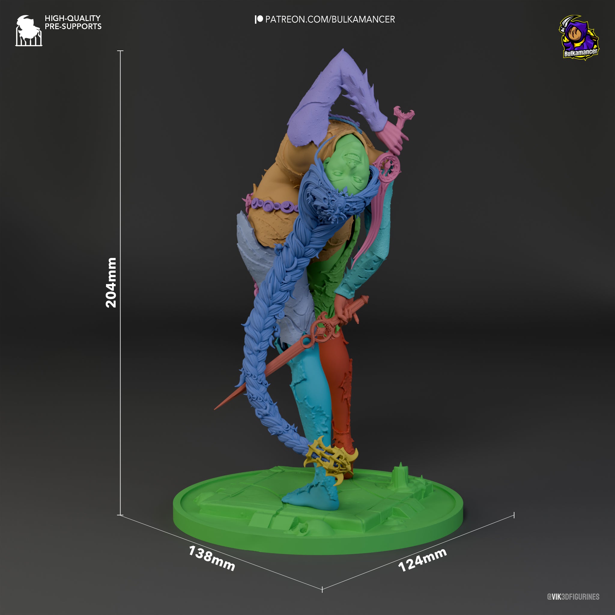 Crimson Blood Ritualist | 1/8 Unpainted Resin Kit Model