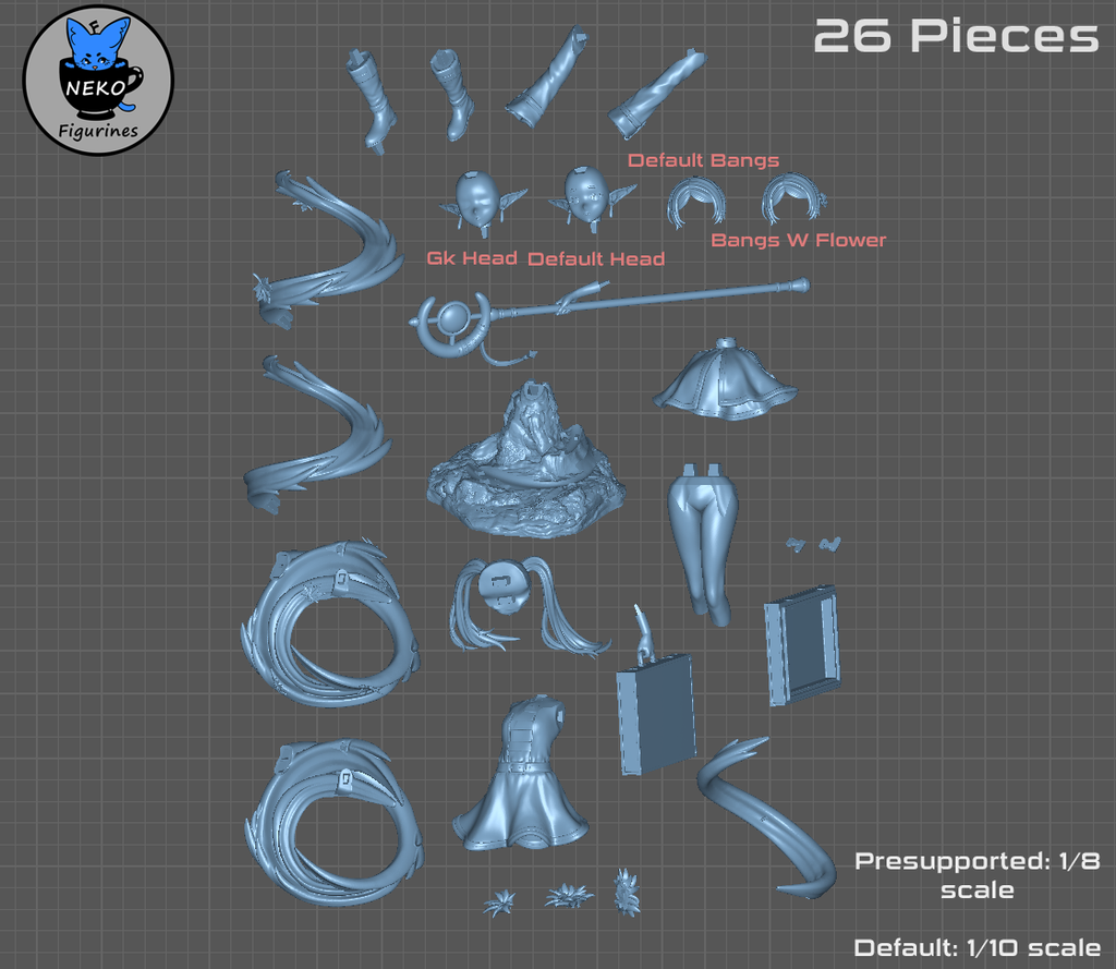 Arcane Wanderer Mage | 1/10 Unpainted Resin Kit Model