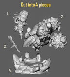 Gearbreaker Vanguard | Chibi Unpainted Resin Kit Model