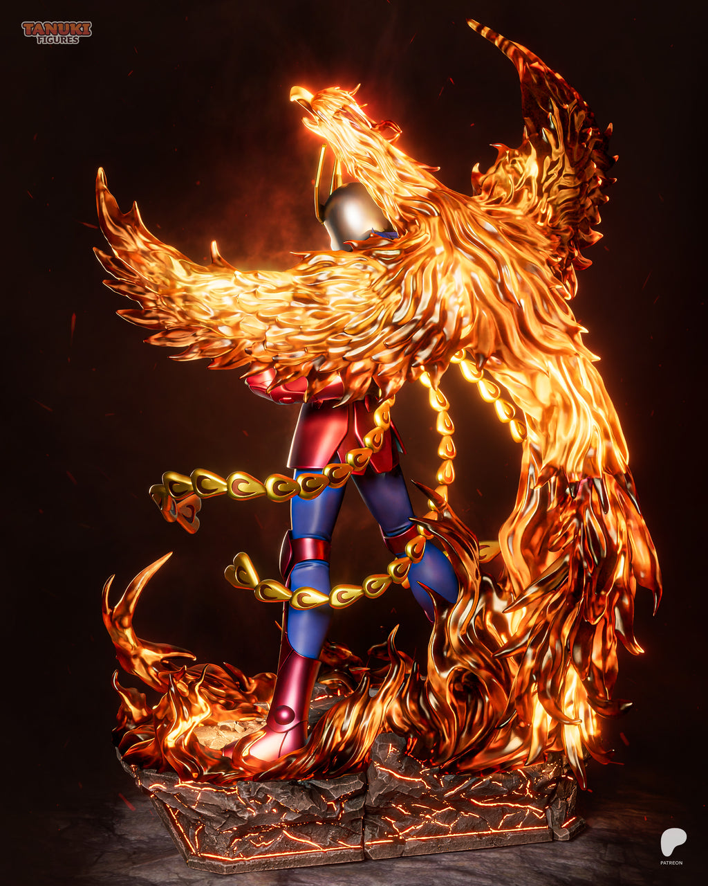 Blazing Phoenix Knight | 1/6 Unpainted Resin Kit Model