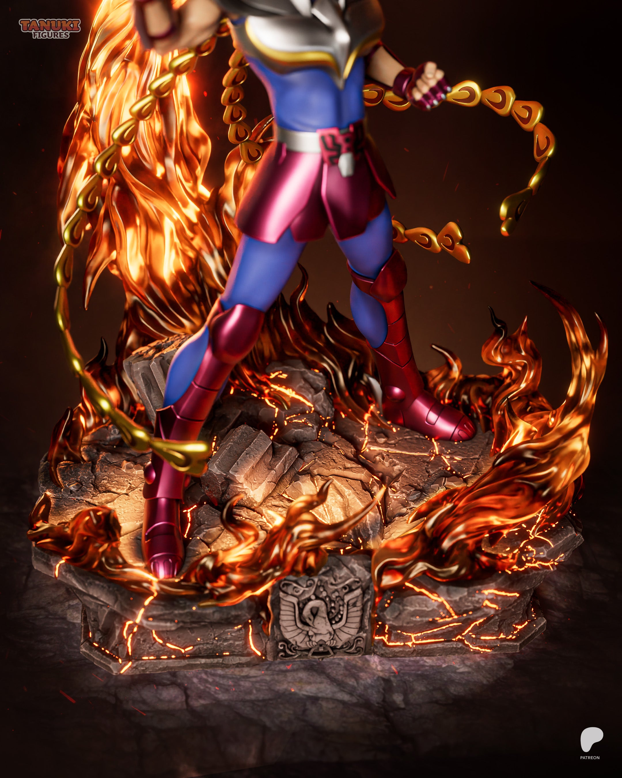 Blazing Phoenix Knight | 1/6 Unpainted Resin Kit Model